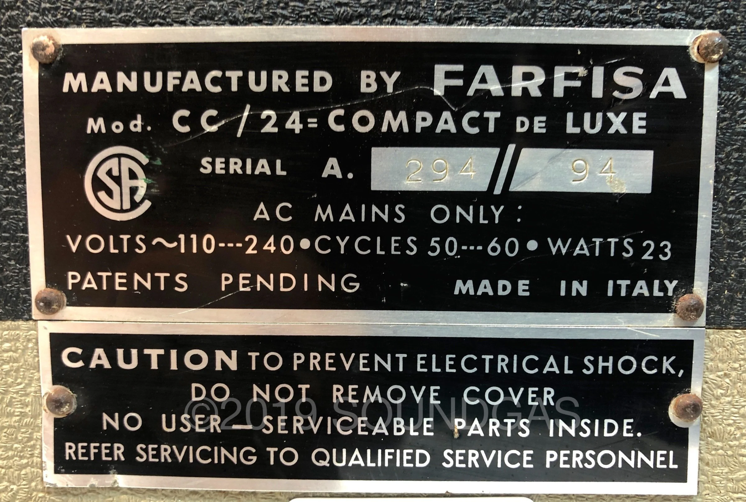 Farfisa Compact Deluxe (1968) - Image 9