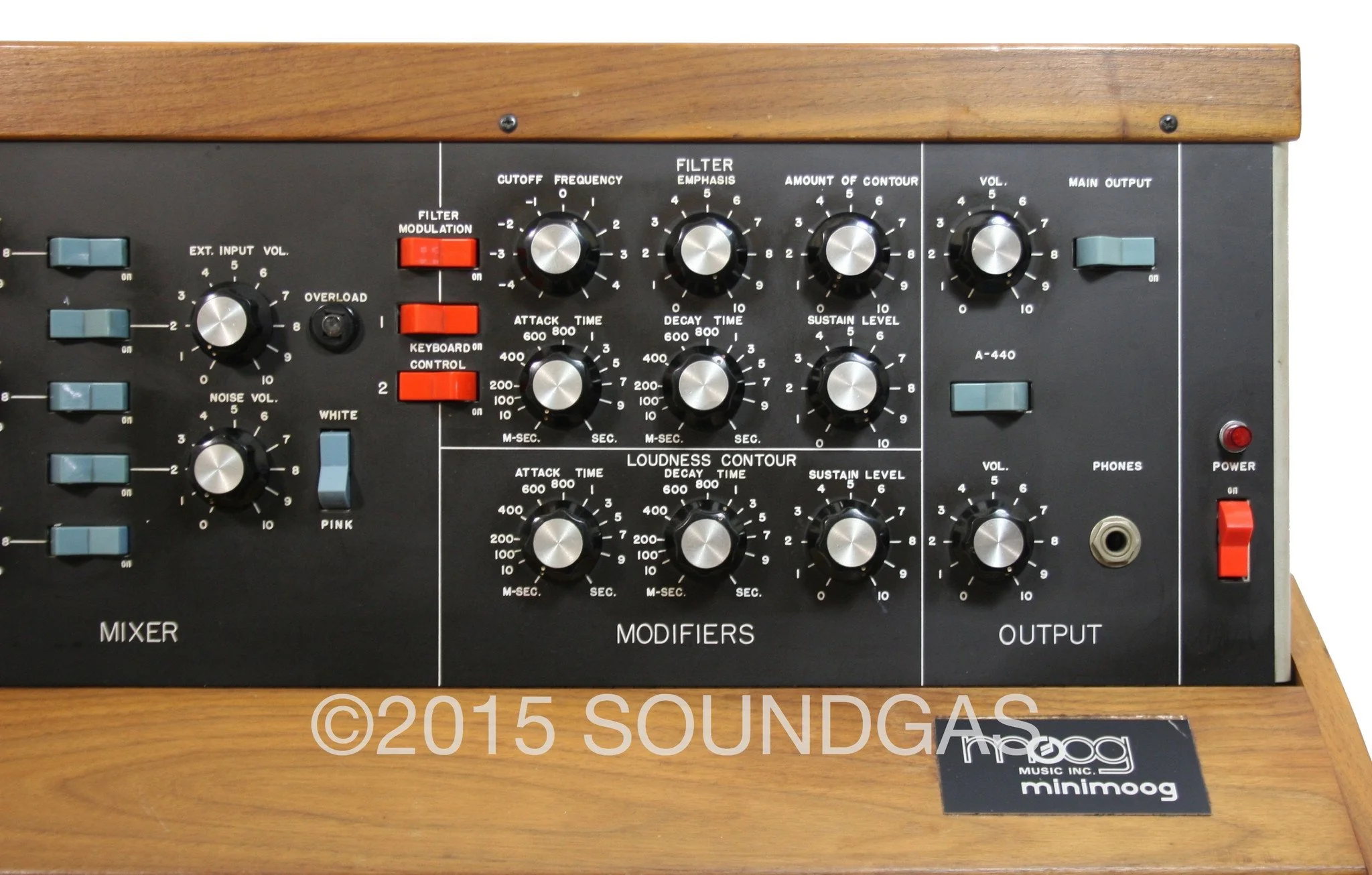 MOOG MUSIC MINIMOOG MODEL D - muSonics spec - Image 13