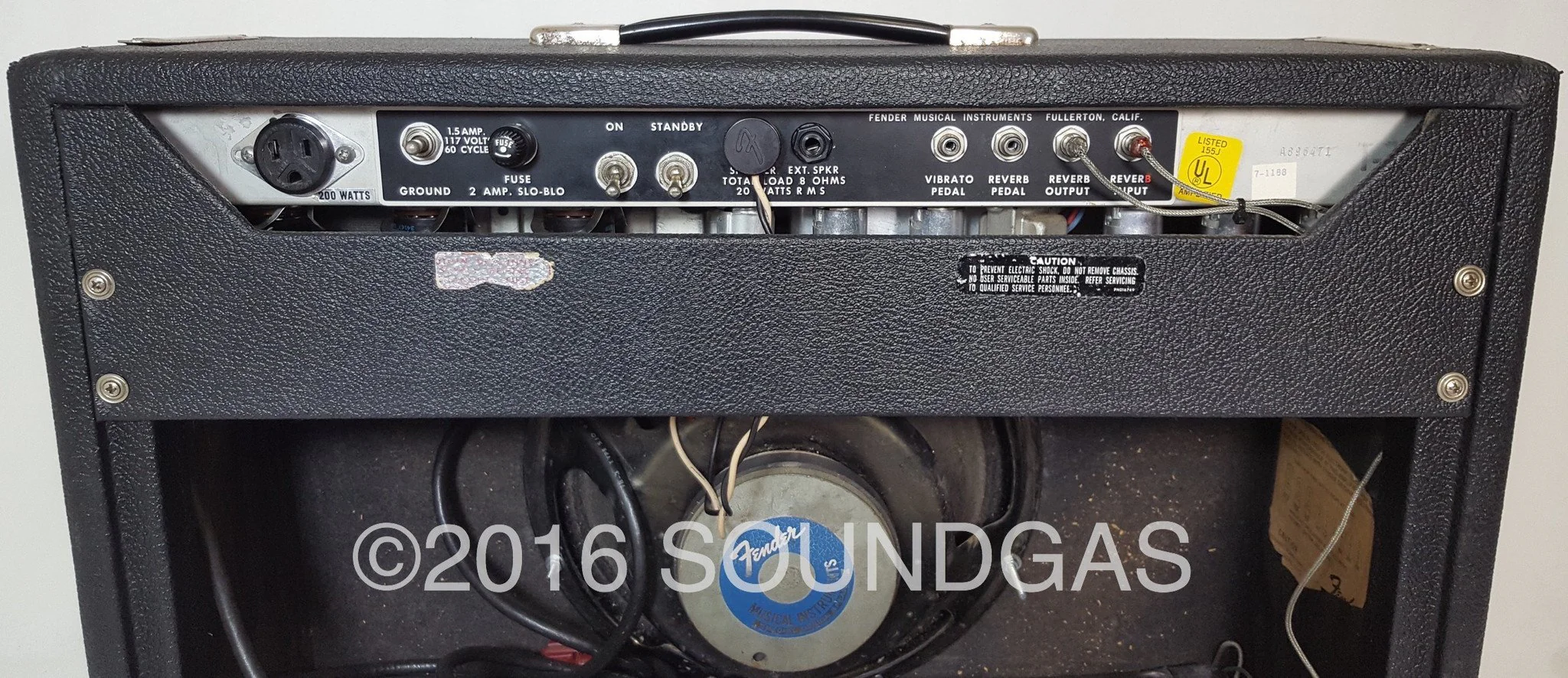 FENDER DELUXE REVERB (Blackface Modified) - Image 9