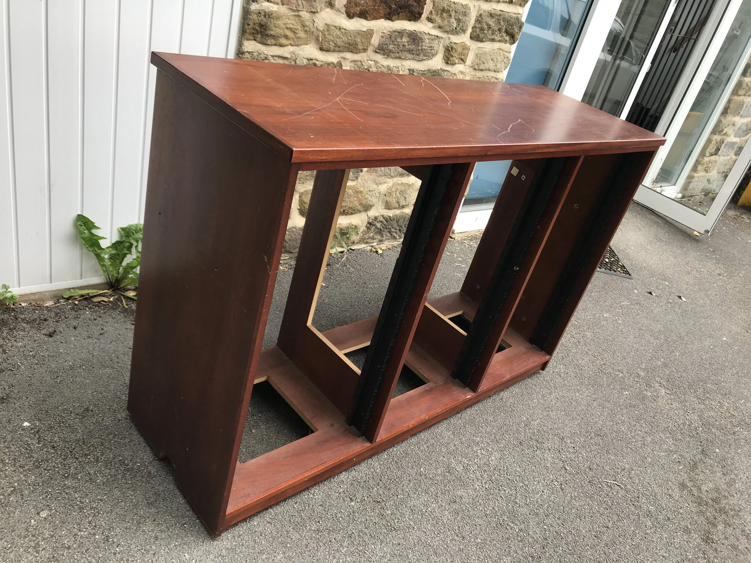 Studio Furniture - 3 x 19u Mahogany Finish Rack Unit - Image 2