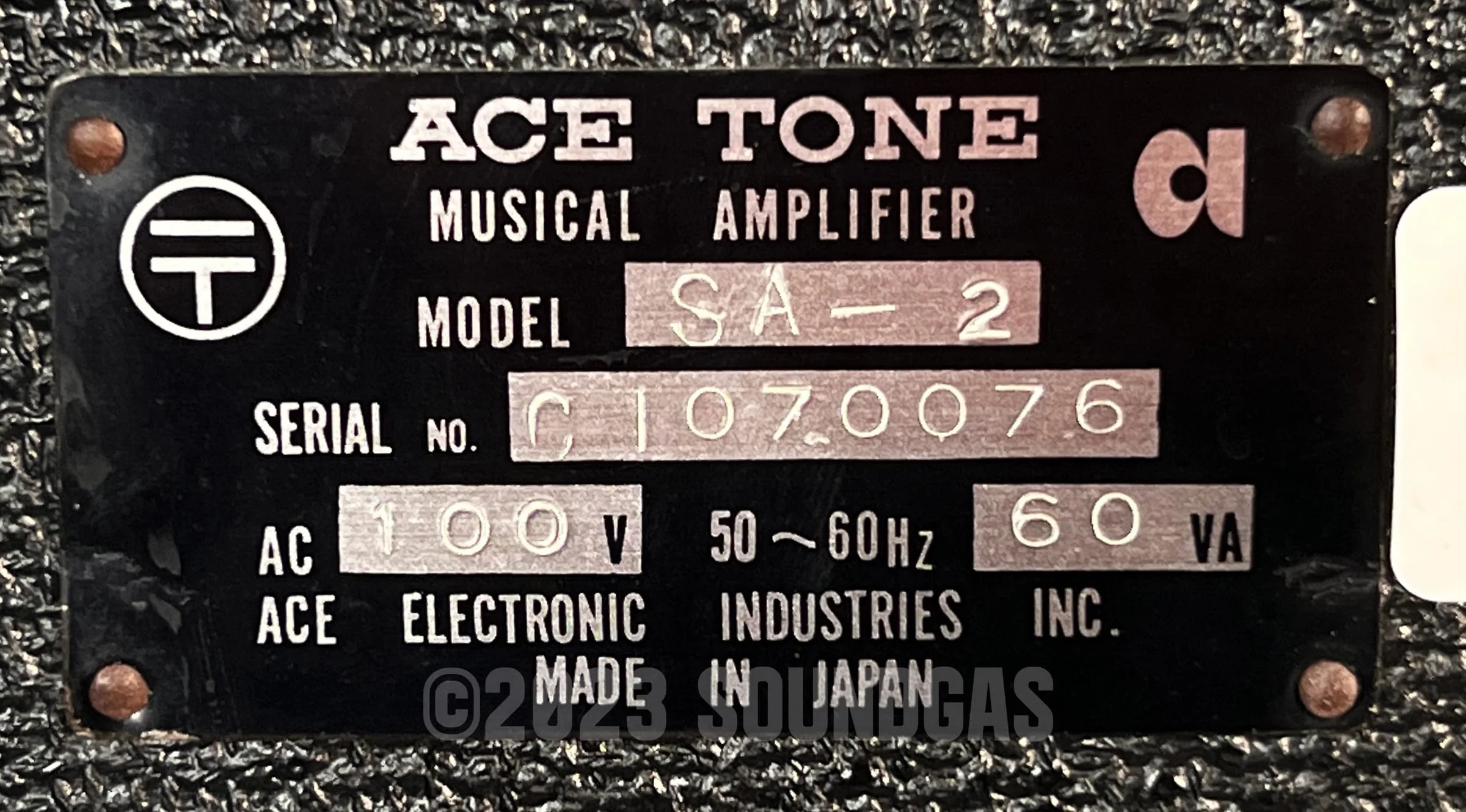 Ace Tone Model SA-2 Combo Amp - Image 8
