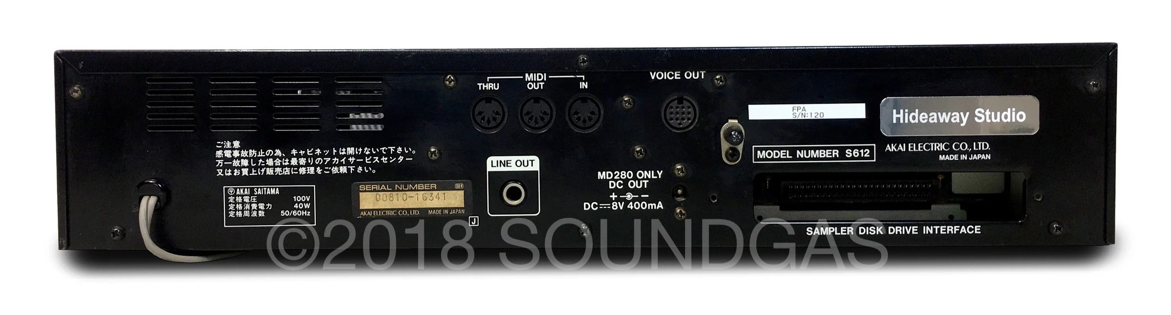 Akai-S612 + MIDI Front Panel Animator (FPA) - Image 3