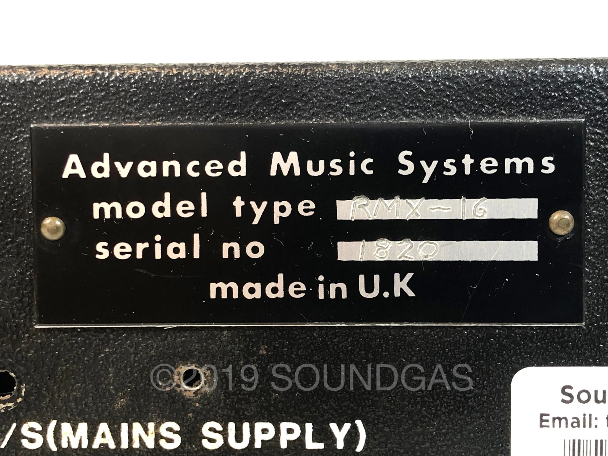 AMS RMX-16 Digital Reverberation System - Image 6
