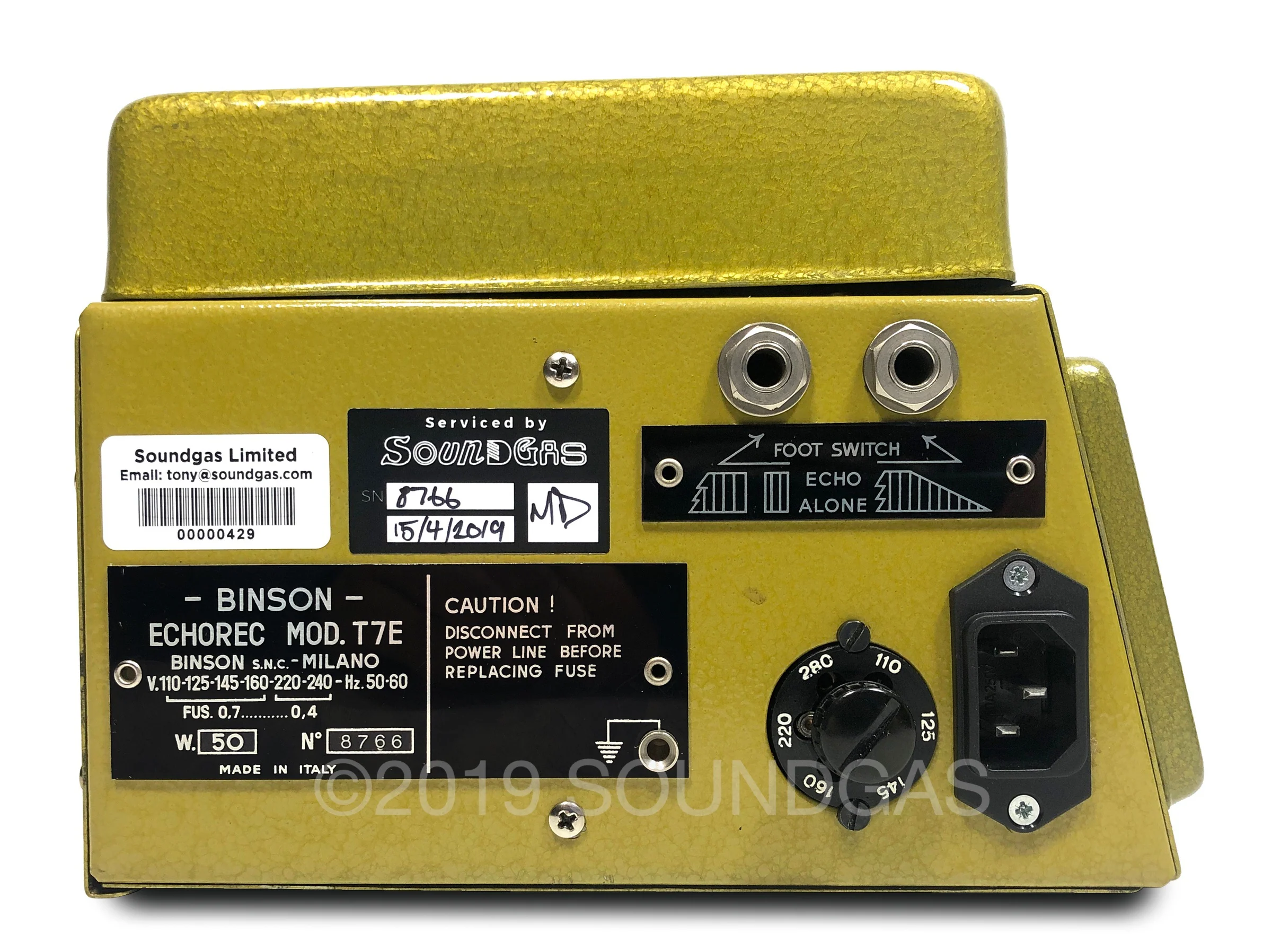 Binson Echorec 2º T7E Super-Slow Varispeed - Image 7