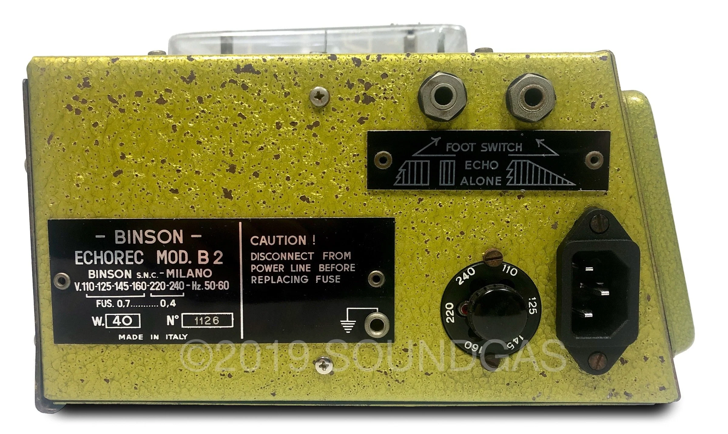 Binson Echorec B2 (Baby 2) Super-Slow Varispeed - Image 5