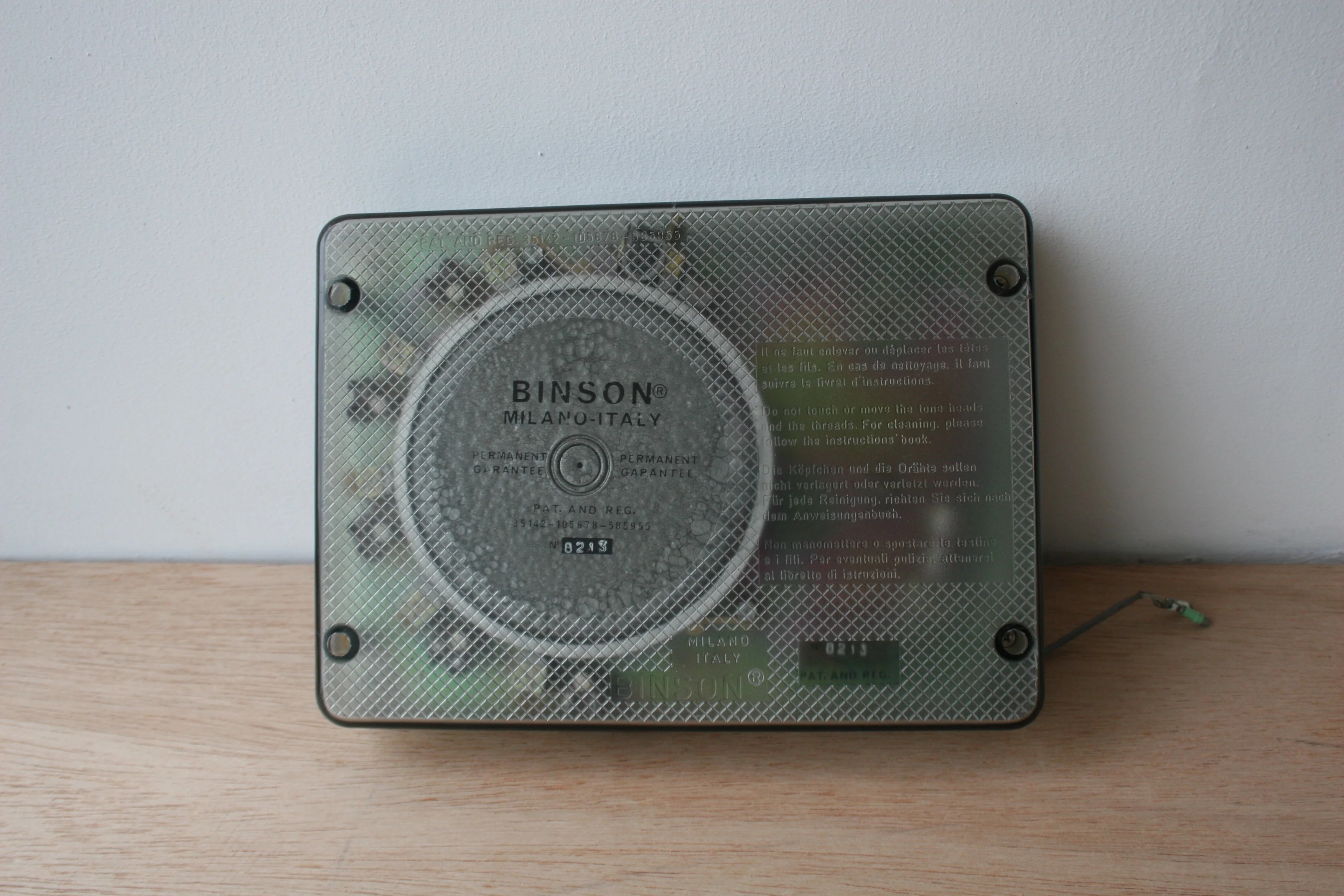 Binson Echorec NOS Drum, bearing, heads, platter, cover. - Image 7