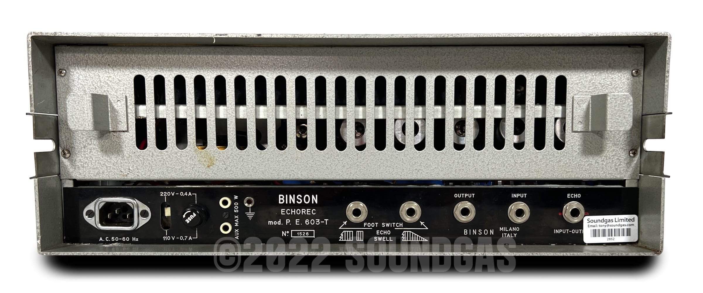 Binson Echorec PE 603 T Studio - SuperSlow Varispeed / Wet Only - Image 5