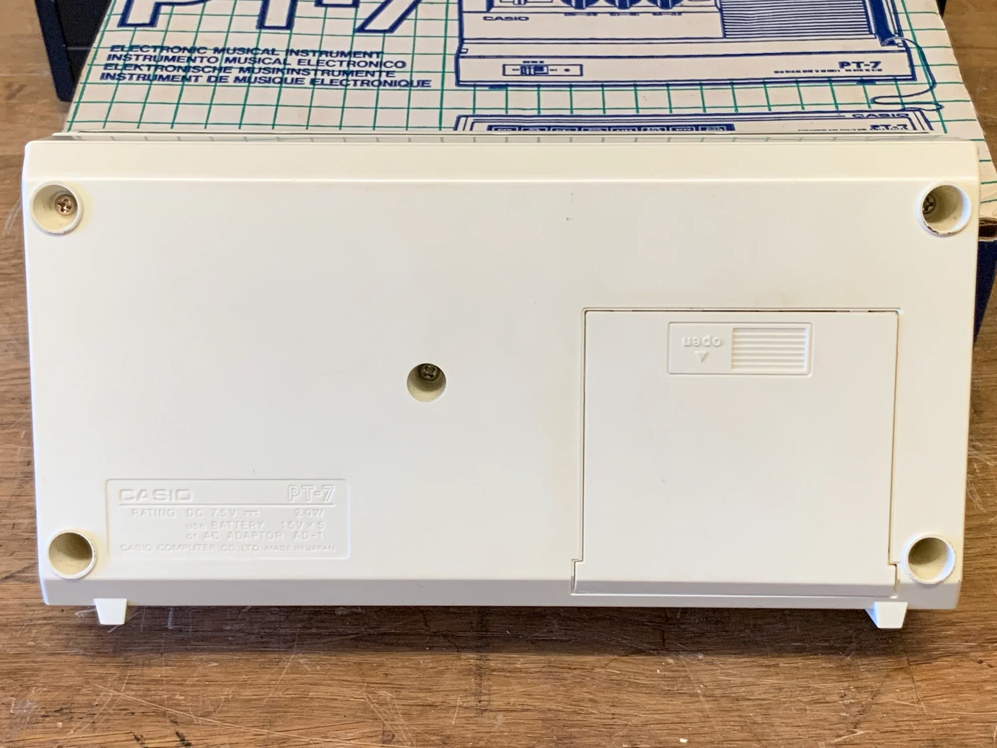 Casio PT-7 Pocket Synthesizer (Boxed) - Image 3