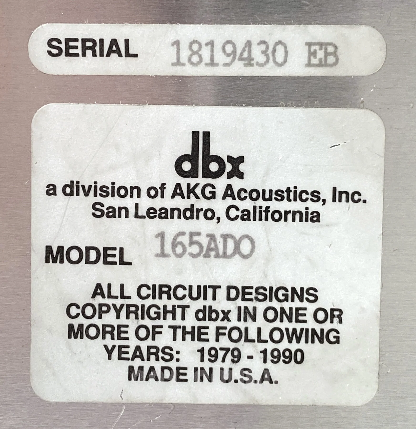 DBX Model 165A - Image 6
