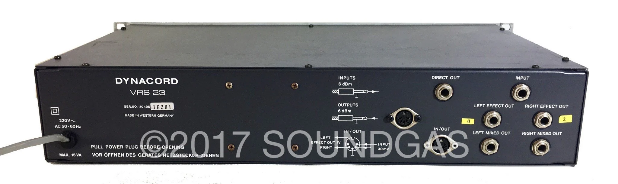 Dynacord VRS 23 Vertical Reverberation System (White Face) - Image 3