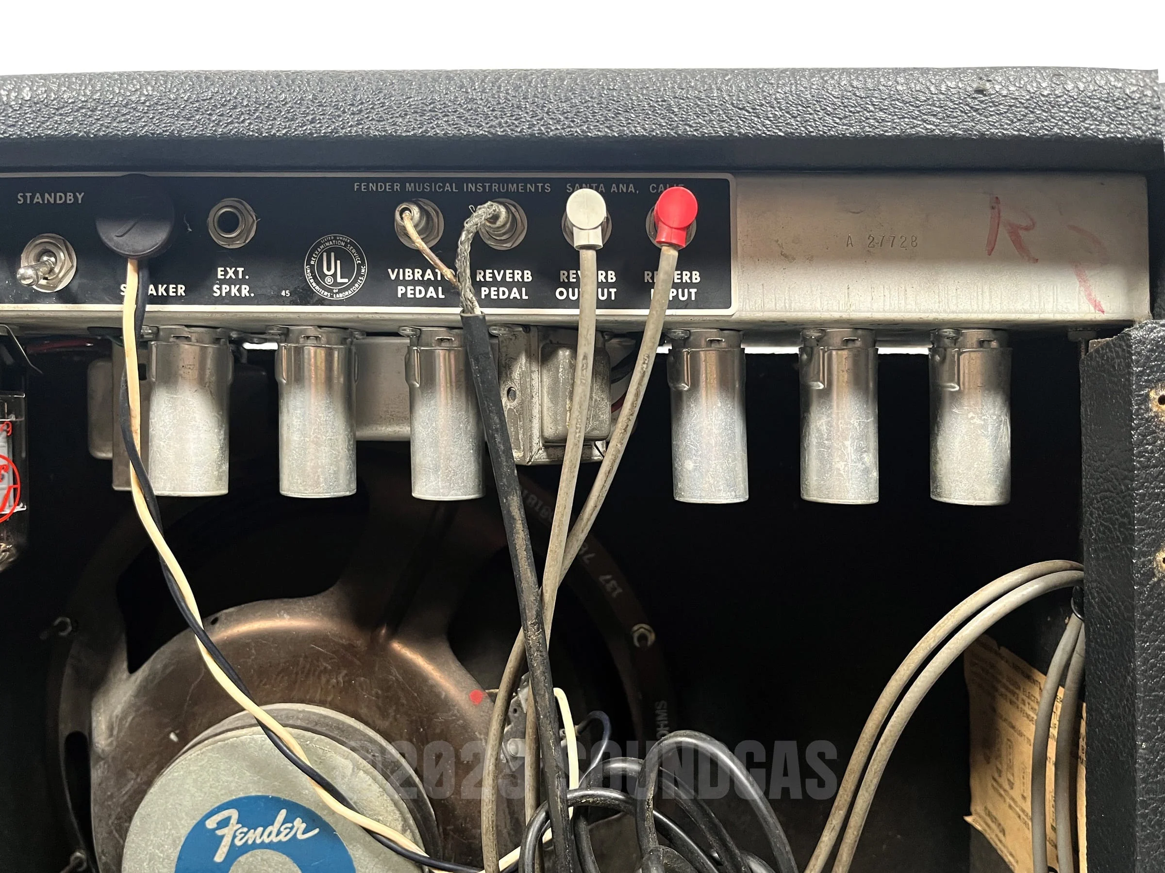 Fender Deluxe Reverb 1968 (AB763 blackface circuit) - Image 7