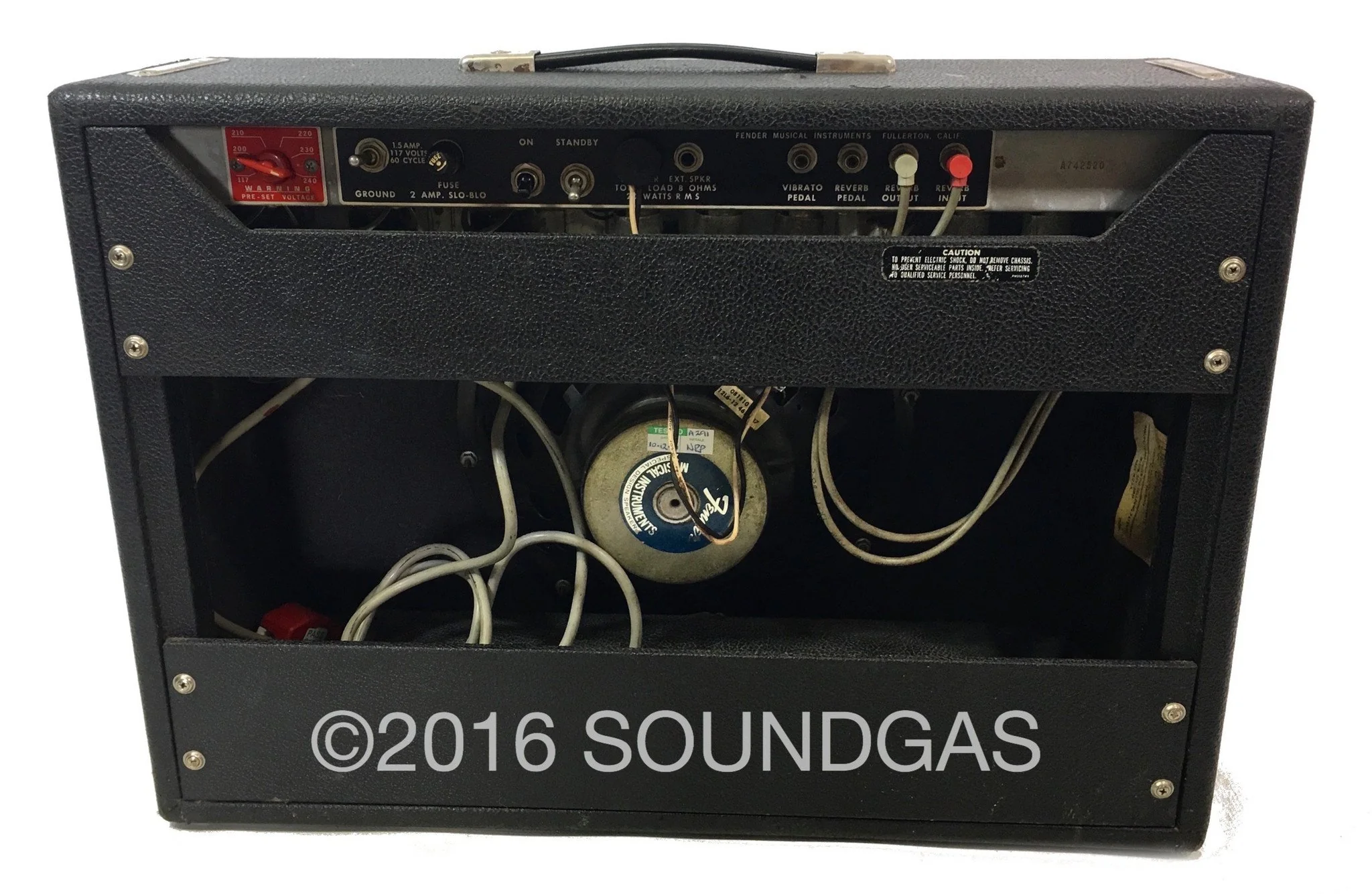 Fender Deluxe Reverb Silverface 1977 - Image 7