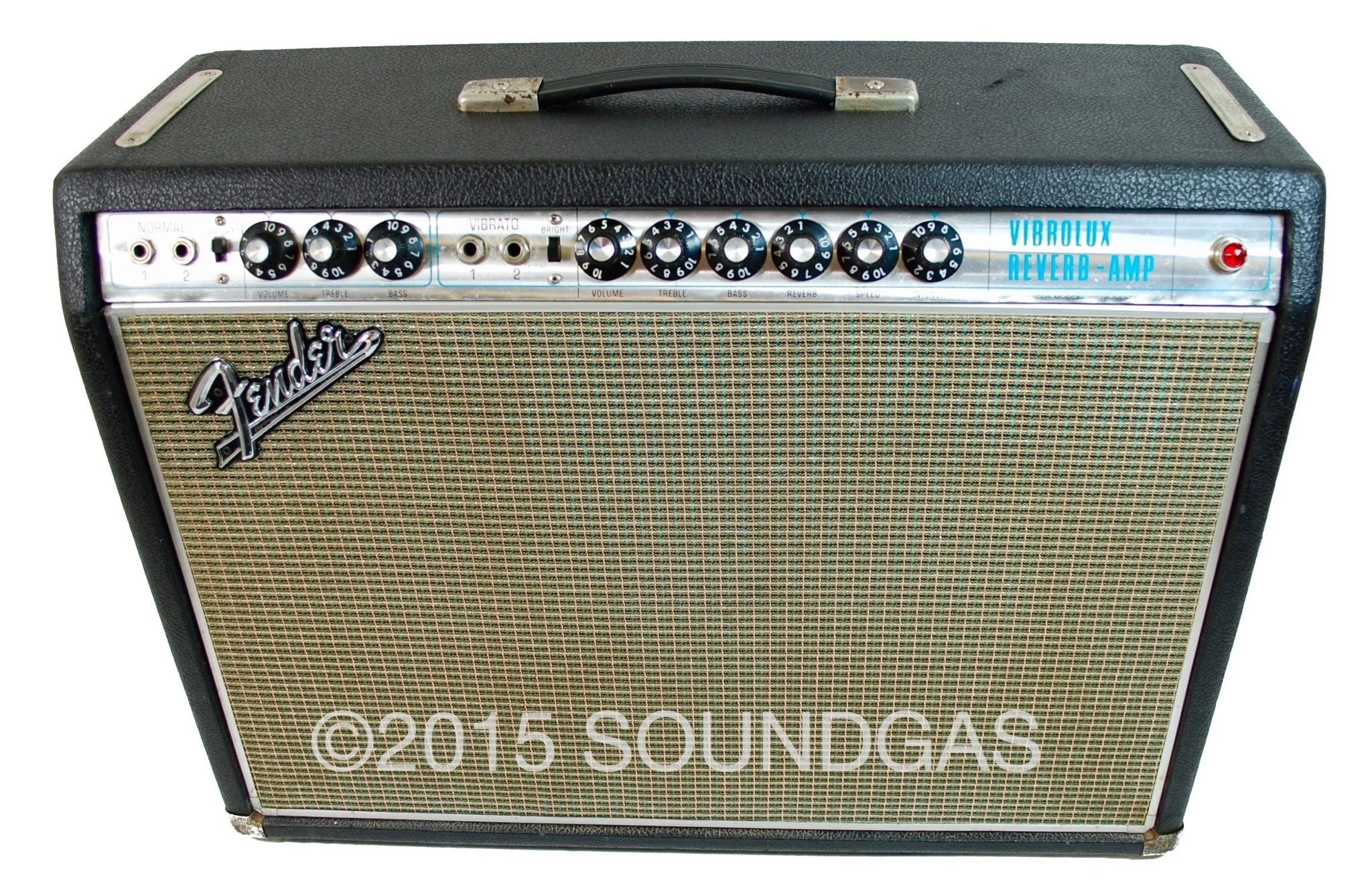 FENDER VIBROLUX REVERB AMP (Blackfaced) - Image 2