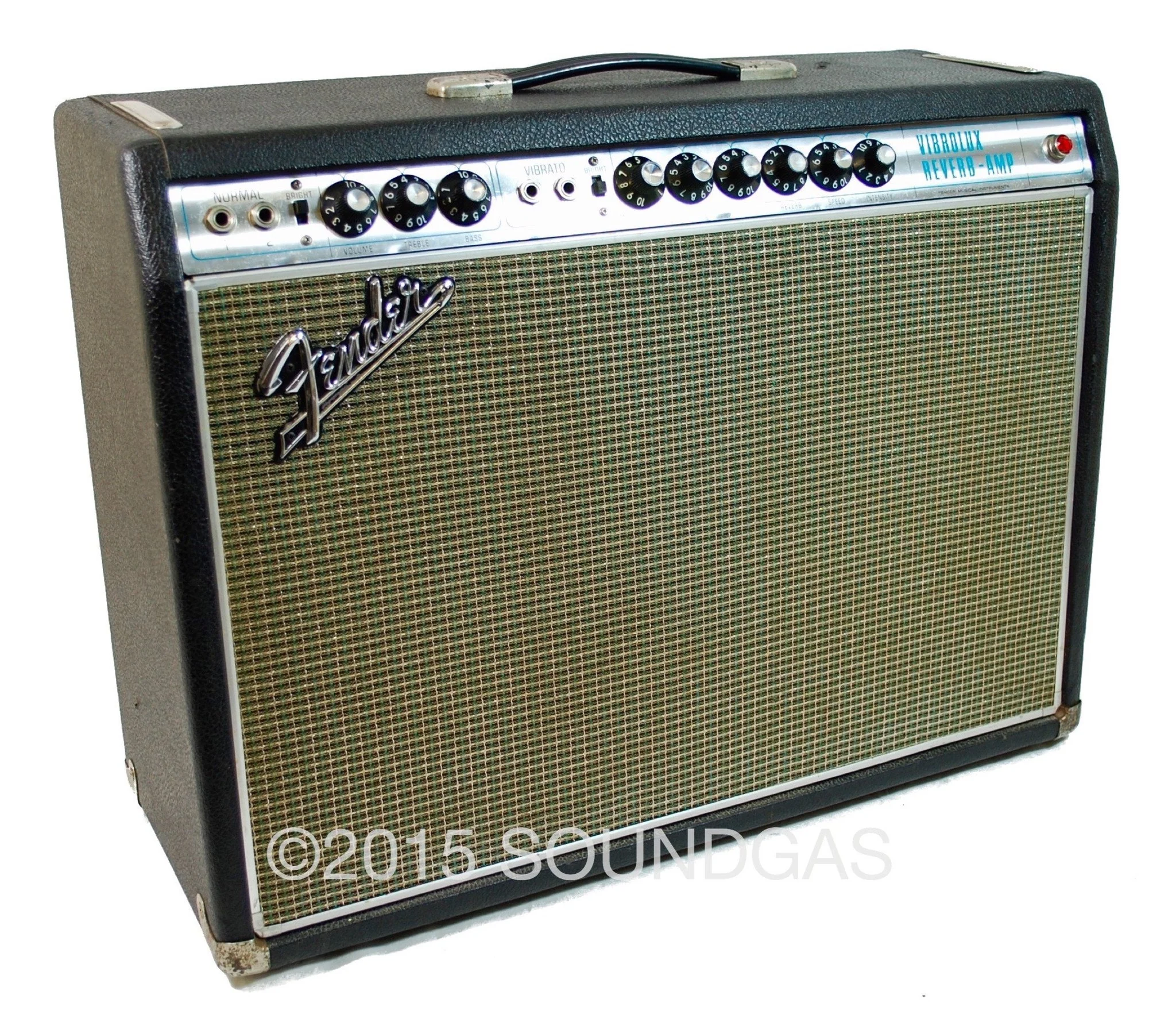 FENDER VIBROLUX REVERB AMP (Blackfaced) - Image 4
