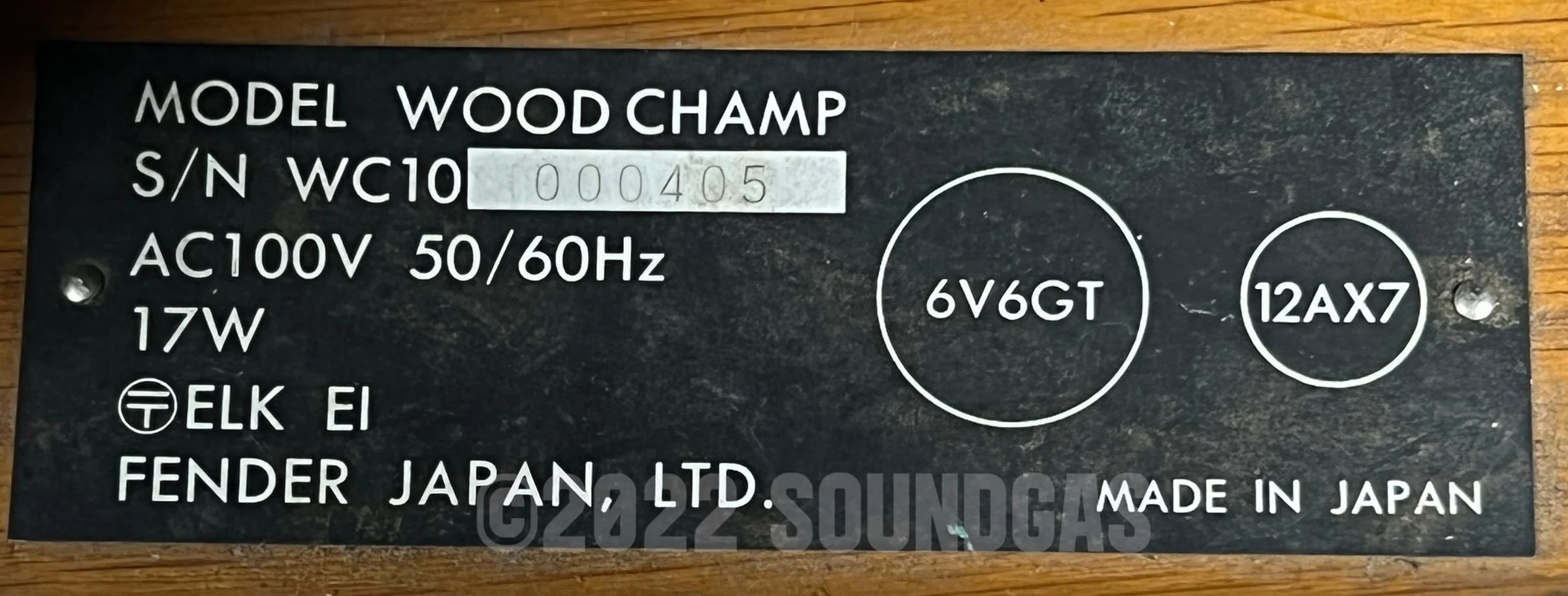 Fender Wood Champ Japan c1992 - Image 10