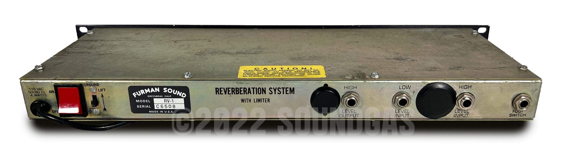 Furman Sound RV-1 Spring Reverb with Limiter - Image 5