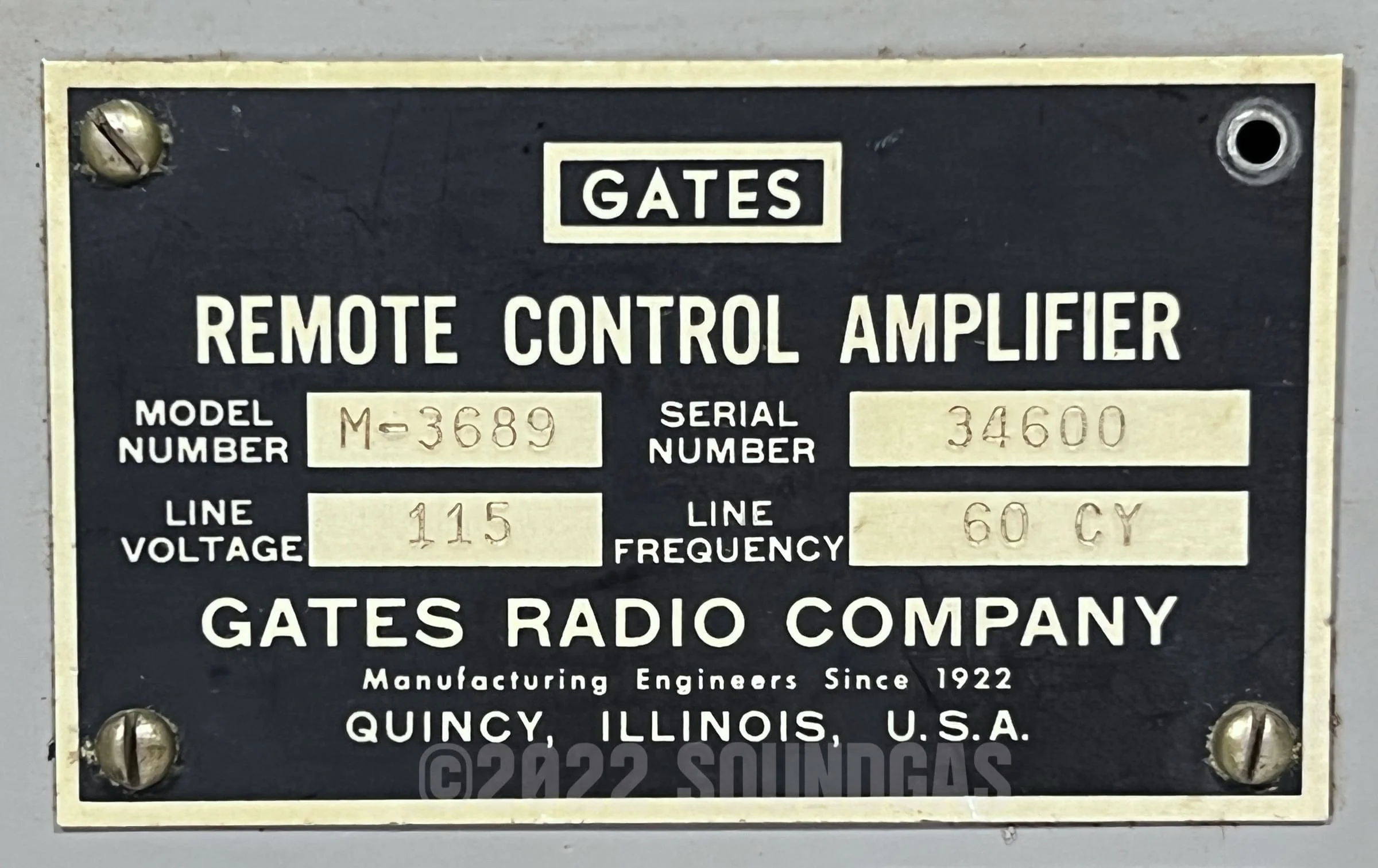 Gates Valve M-3689 Remote Control Amplifier (SA-134) - Image 6