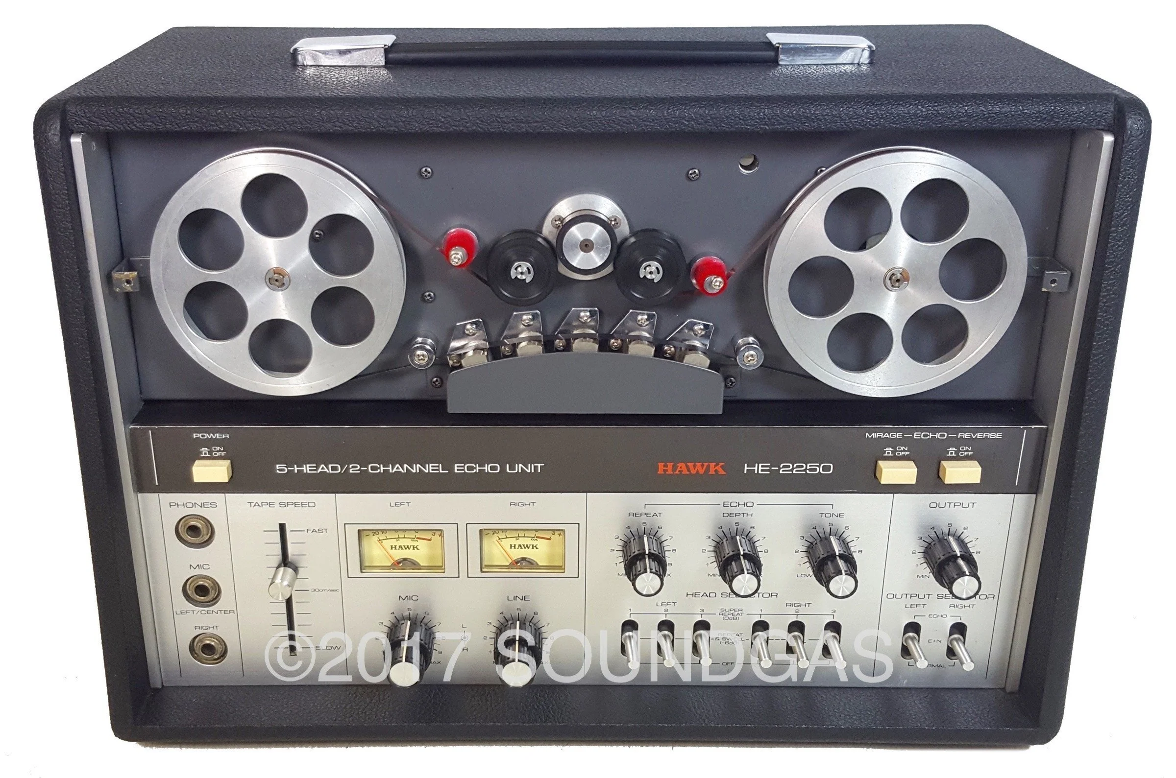 Hawk HE-2250 5-Head/2-Channel Echo Unit - Image 2