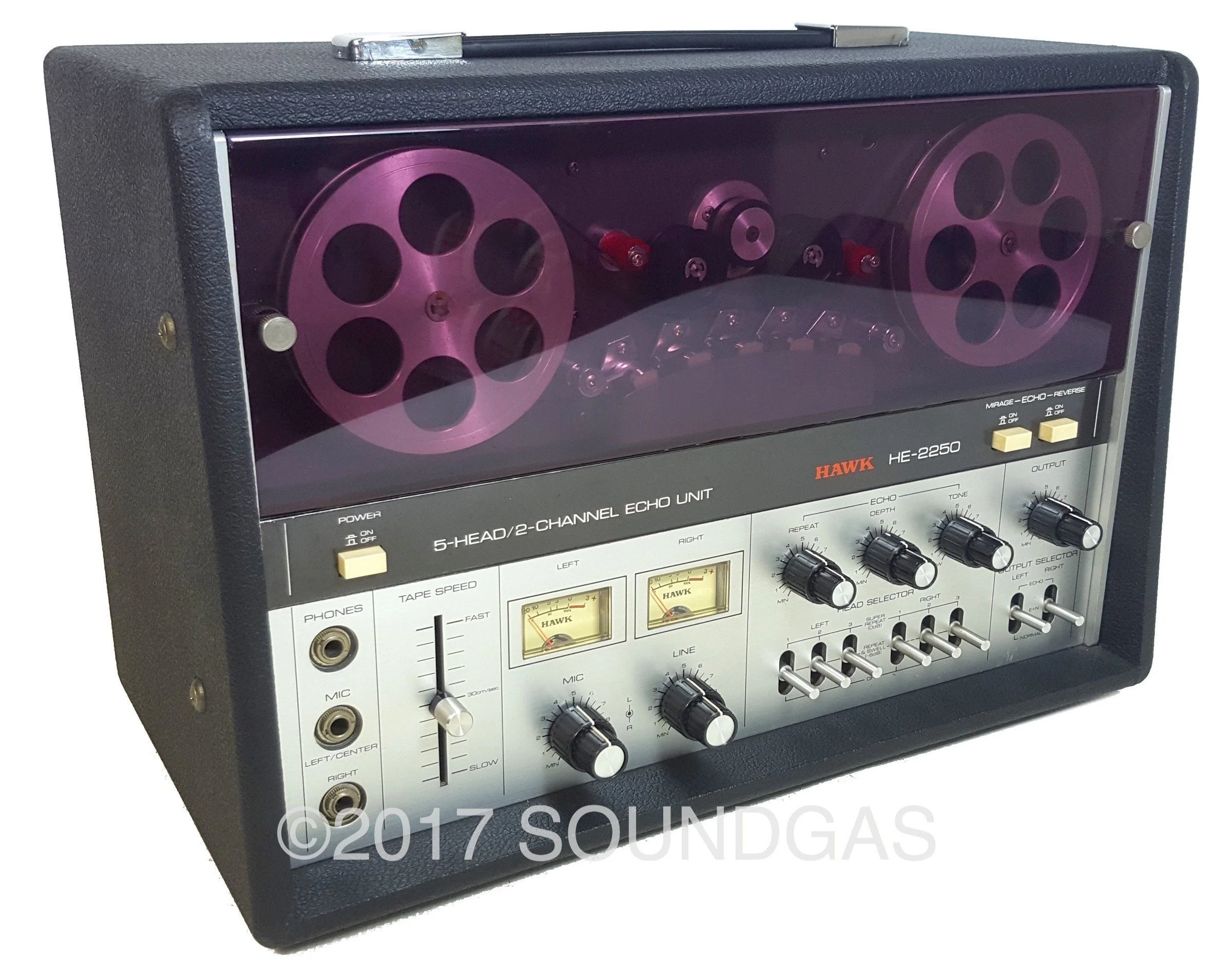 Hawk HE-2250 5-Head/2-Channel Echo Unit - Image 5