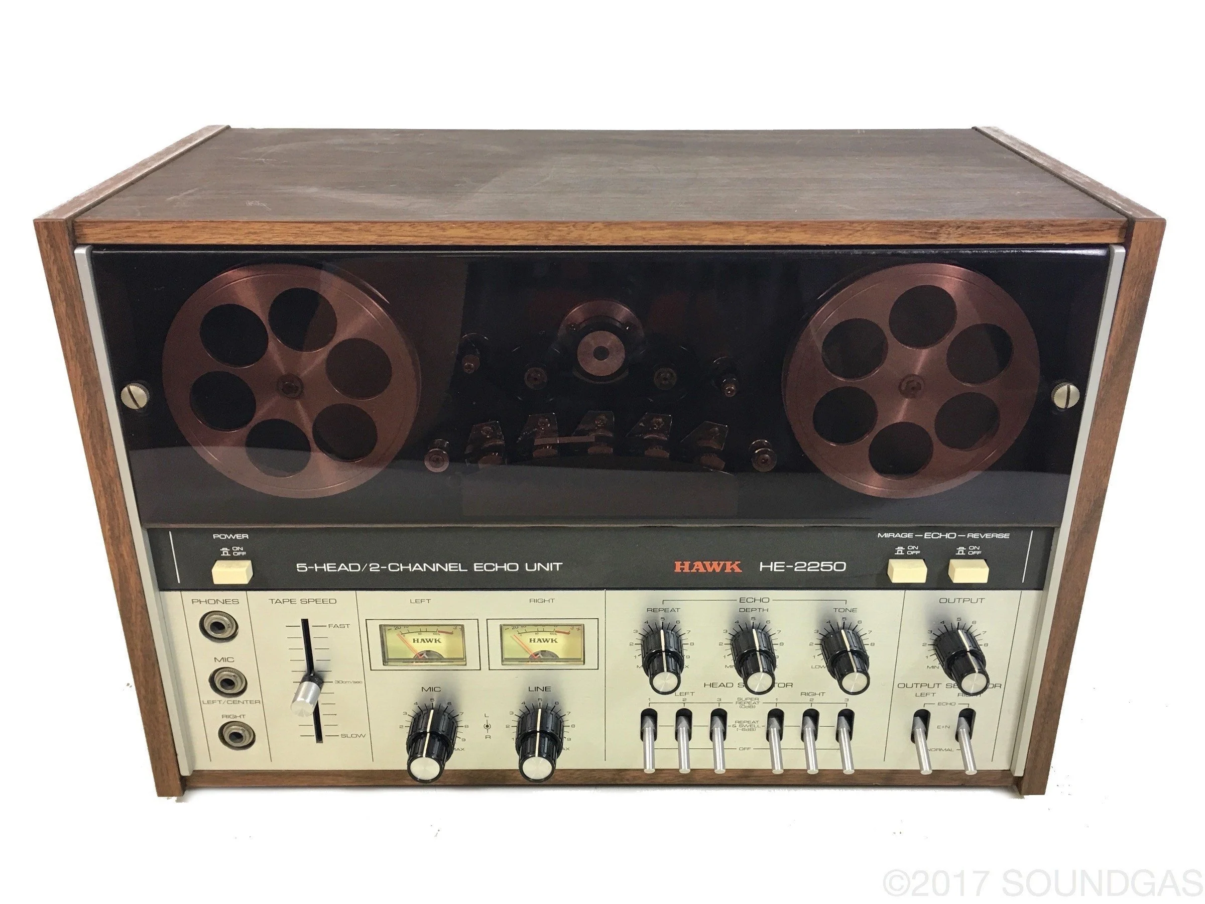Hawk HE-2250 5-Head/2-Channel Echo Unit