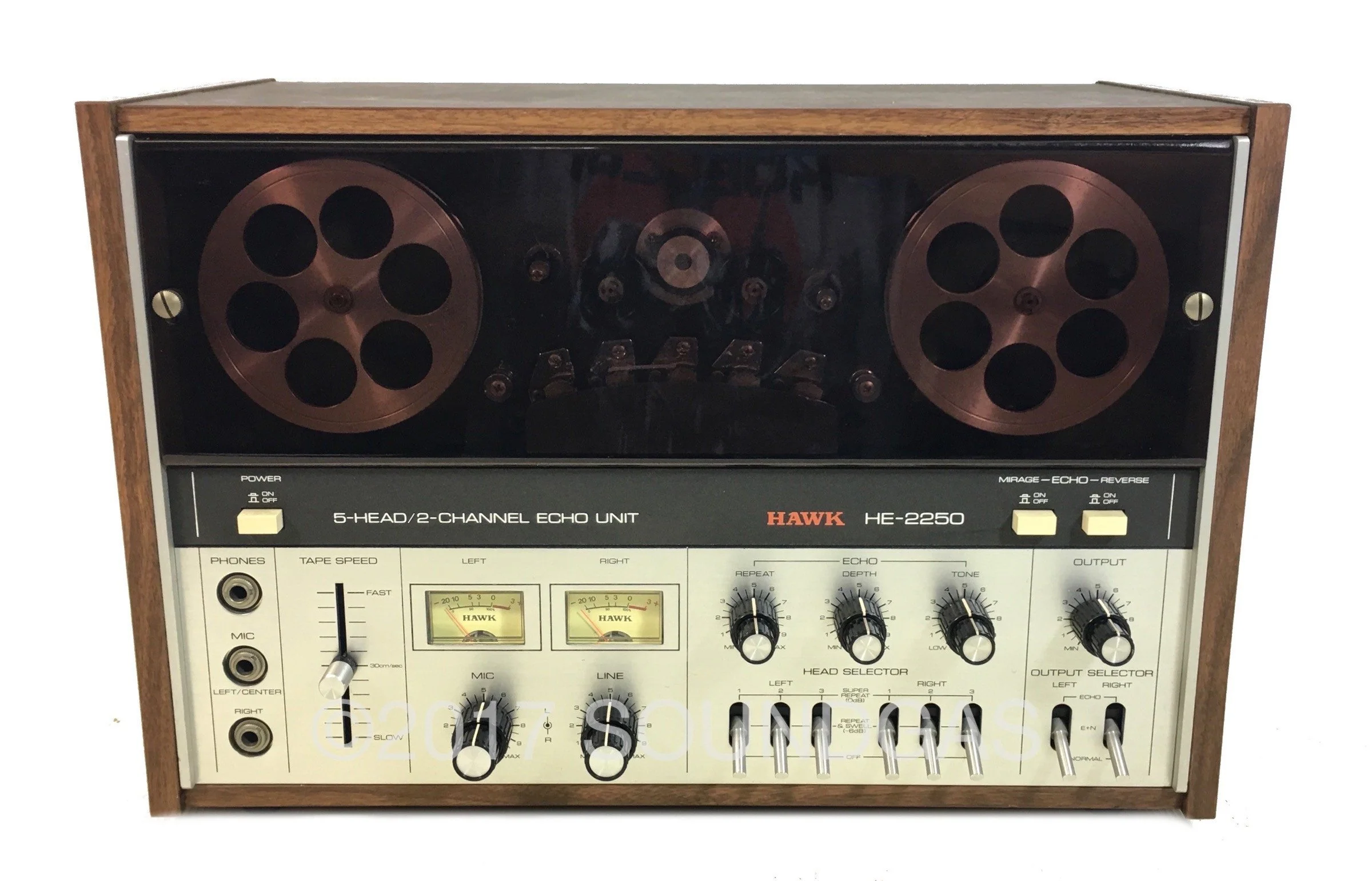 Hawk HE-2250 5-Head/2-Channel Echo Unit - Image 2