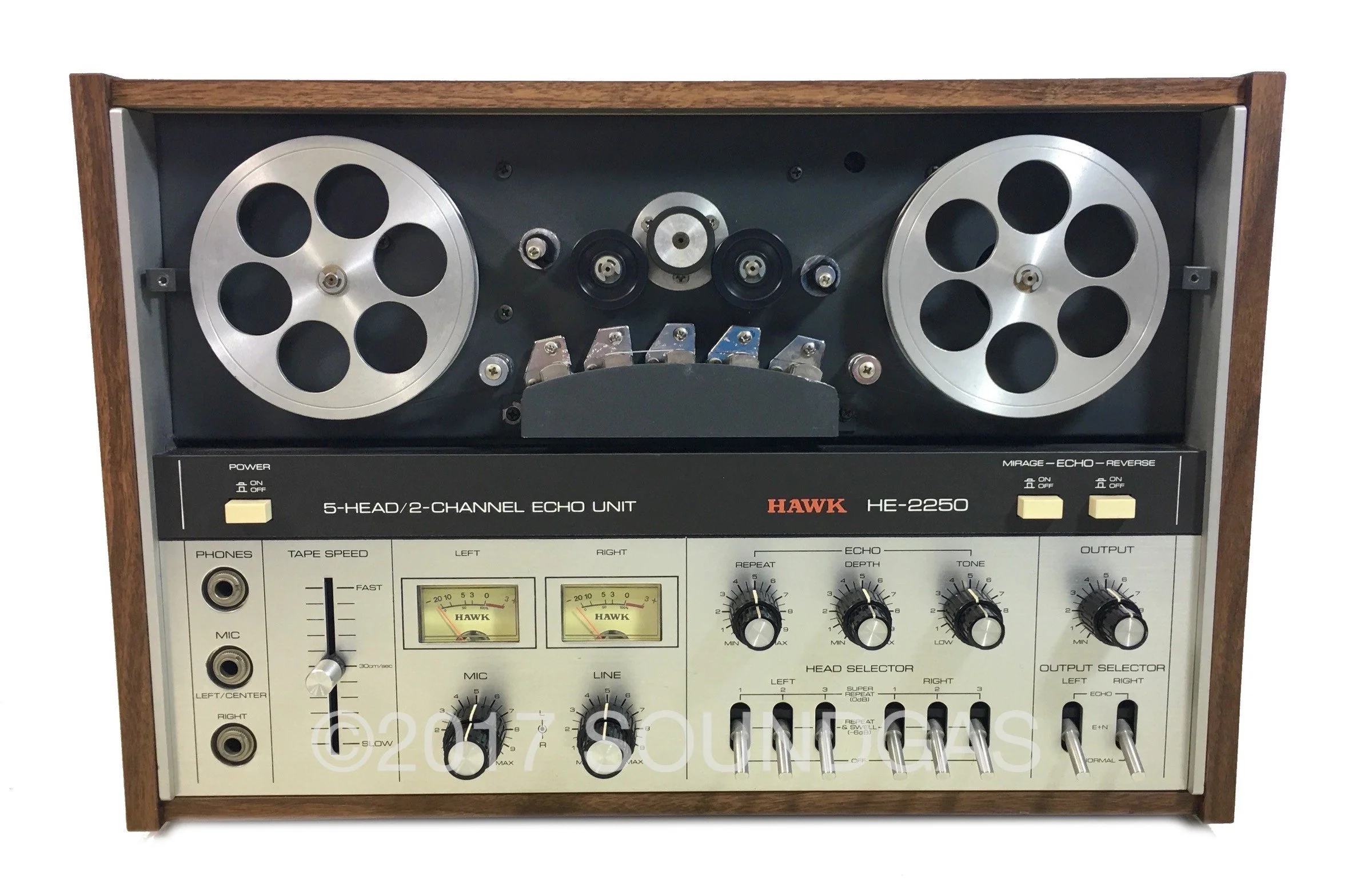 Hawk HE-2250 5-Head/2-Channel Echo Unit - Image 3
