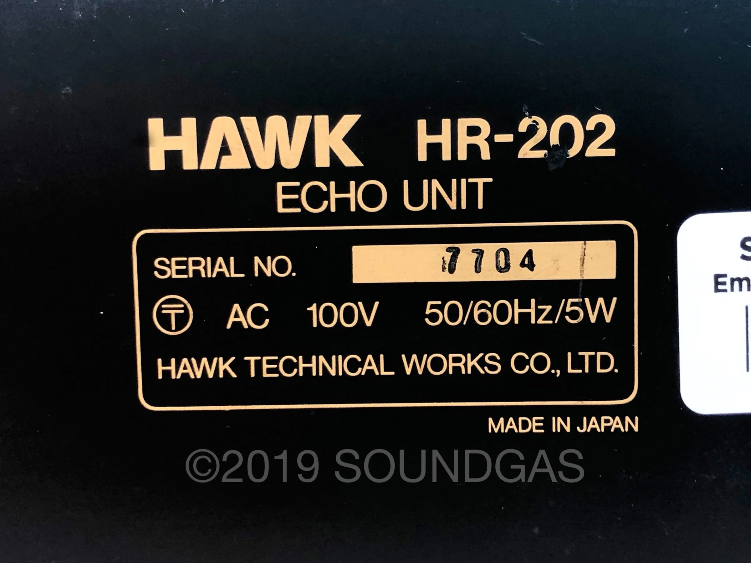 Hawk HR-202 Echo Unit - Spring Reverb - Image 3