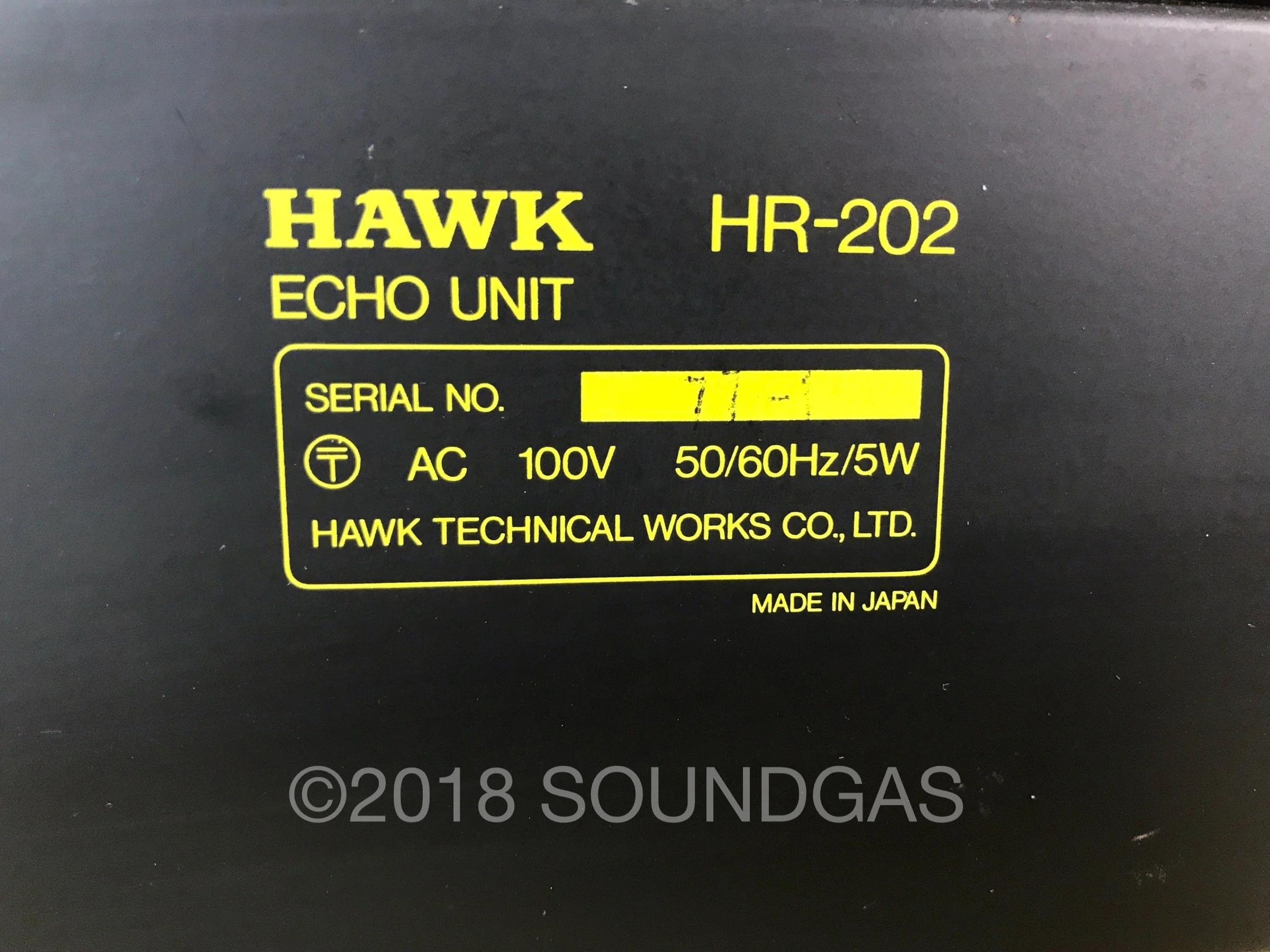 Hawk HR-202 Echo Unit - Spring Reverb - Image 6