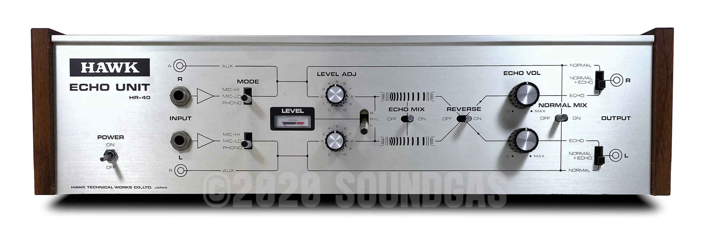 Hawk HR-40 Stereo Spring Reverb - Image 2