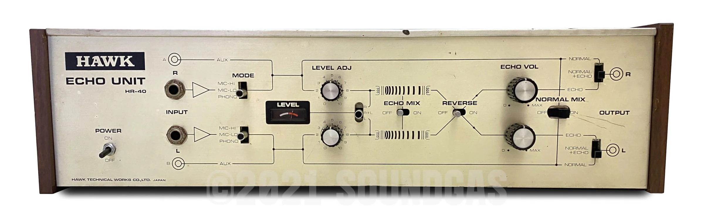 Hawk HR-40 Stereo Spring Reverb - Image 2