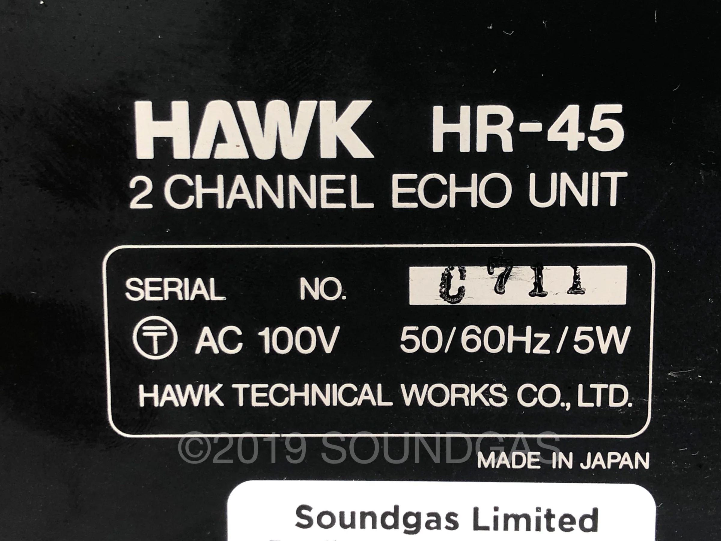 Hawk HR-45 Stereo Spring Reverb - Image 6