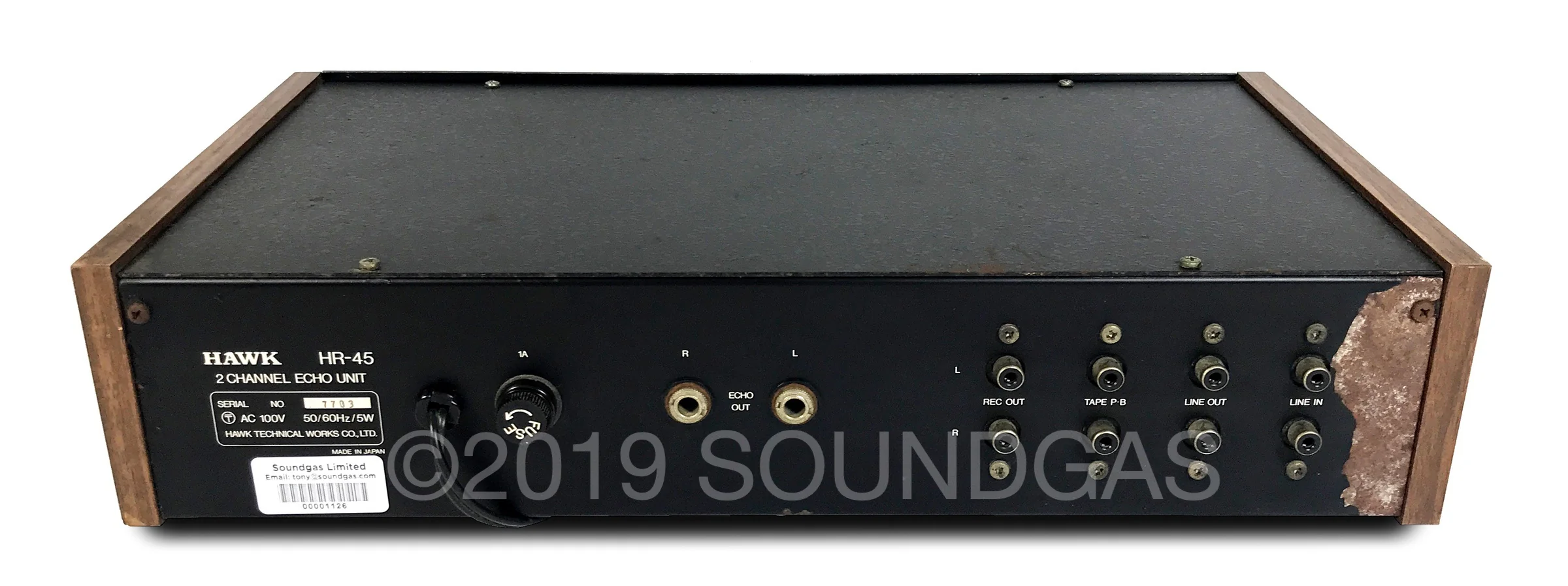Hawk HR-45 Stereo Spring Reverb - Image 5