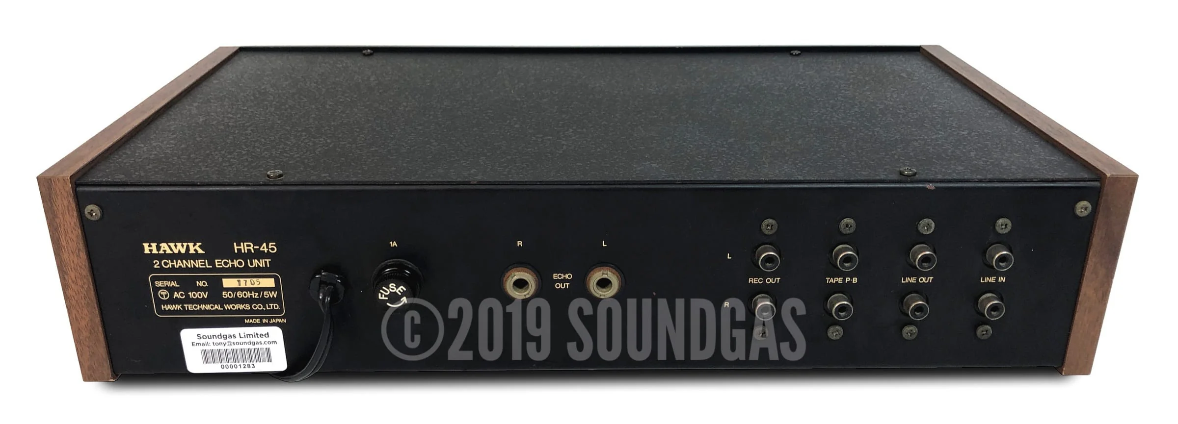 Hawk HR-45 Stereo Spring Reverb - Image 5