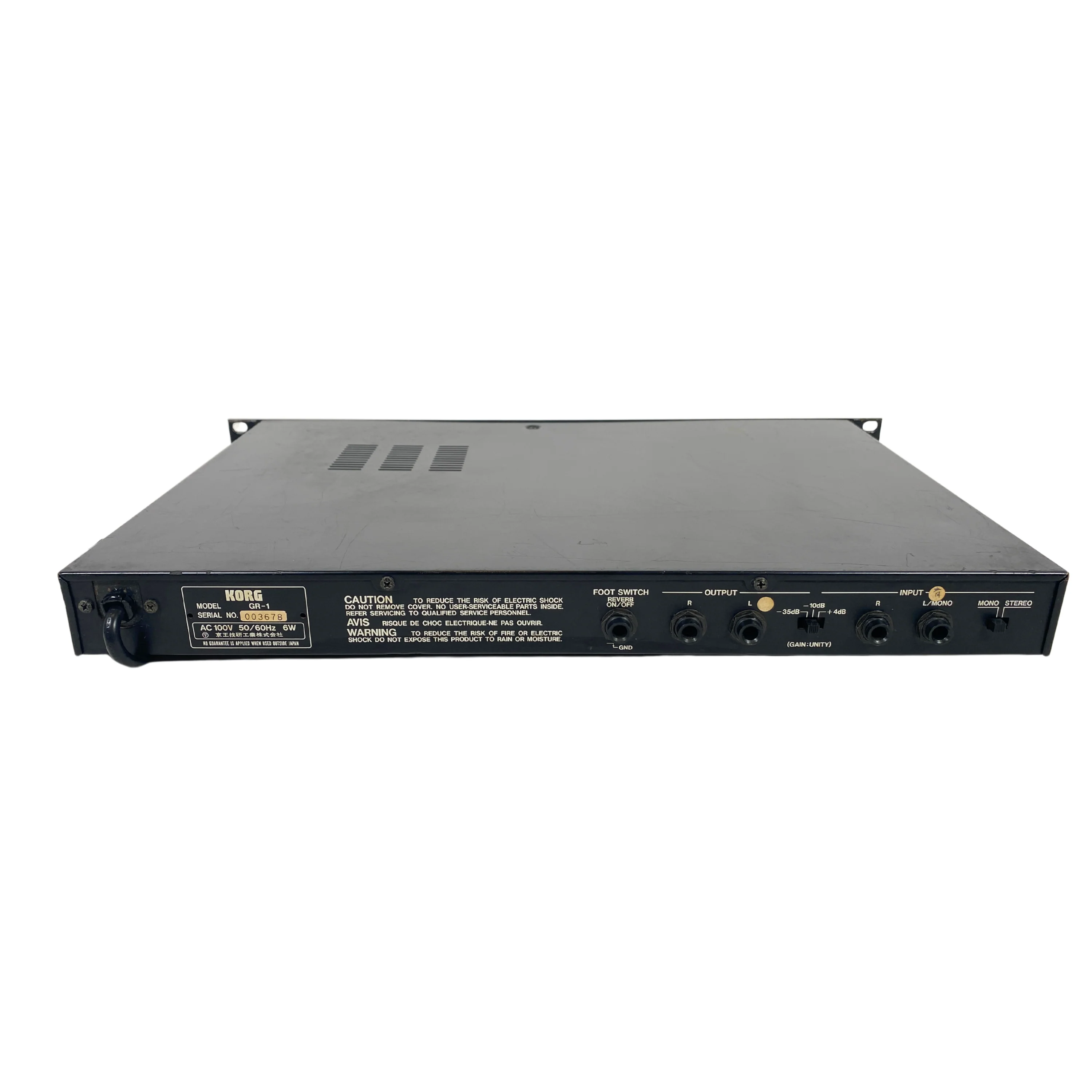 Korg GR-1 Stereo Gated Spring Reverb -SN 3678 - Image 4