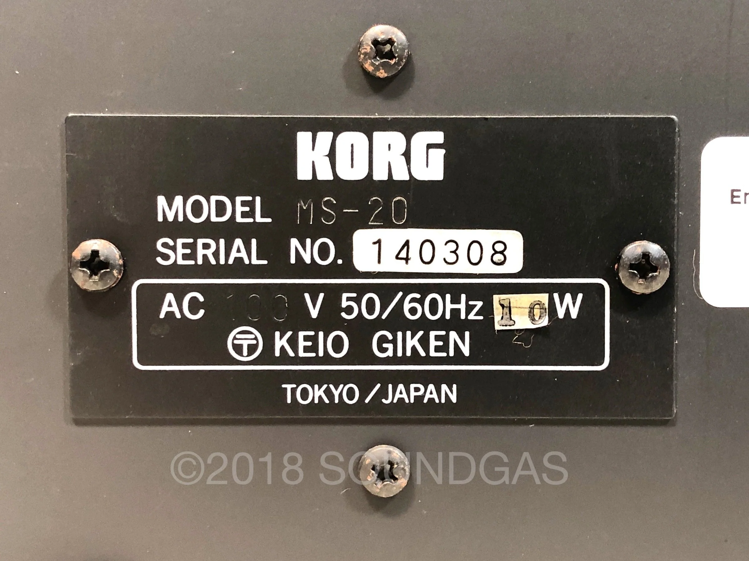 Korg MS-20 Mark 1 - Cased - Image 9