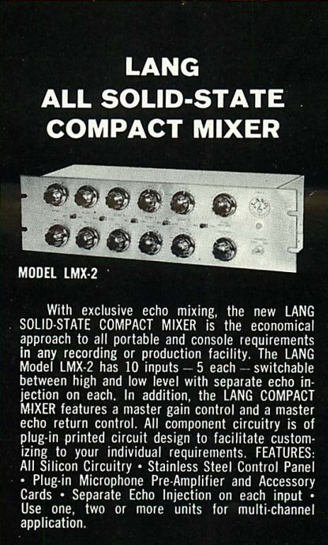 Lang Electronics LMX-2 Mixer - Image 4