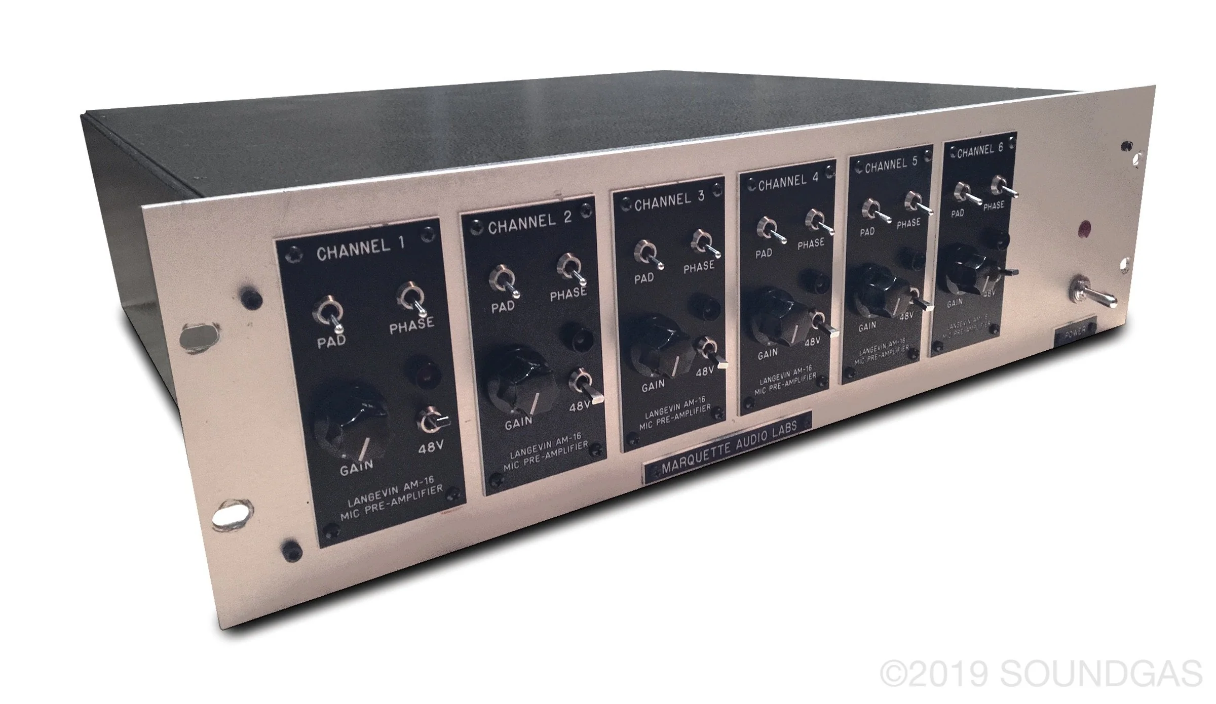 Langevin AM16 x 6 preamps in Marquette Audio Rack - Image 15