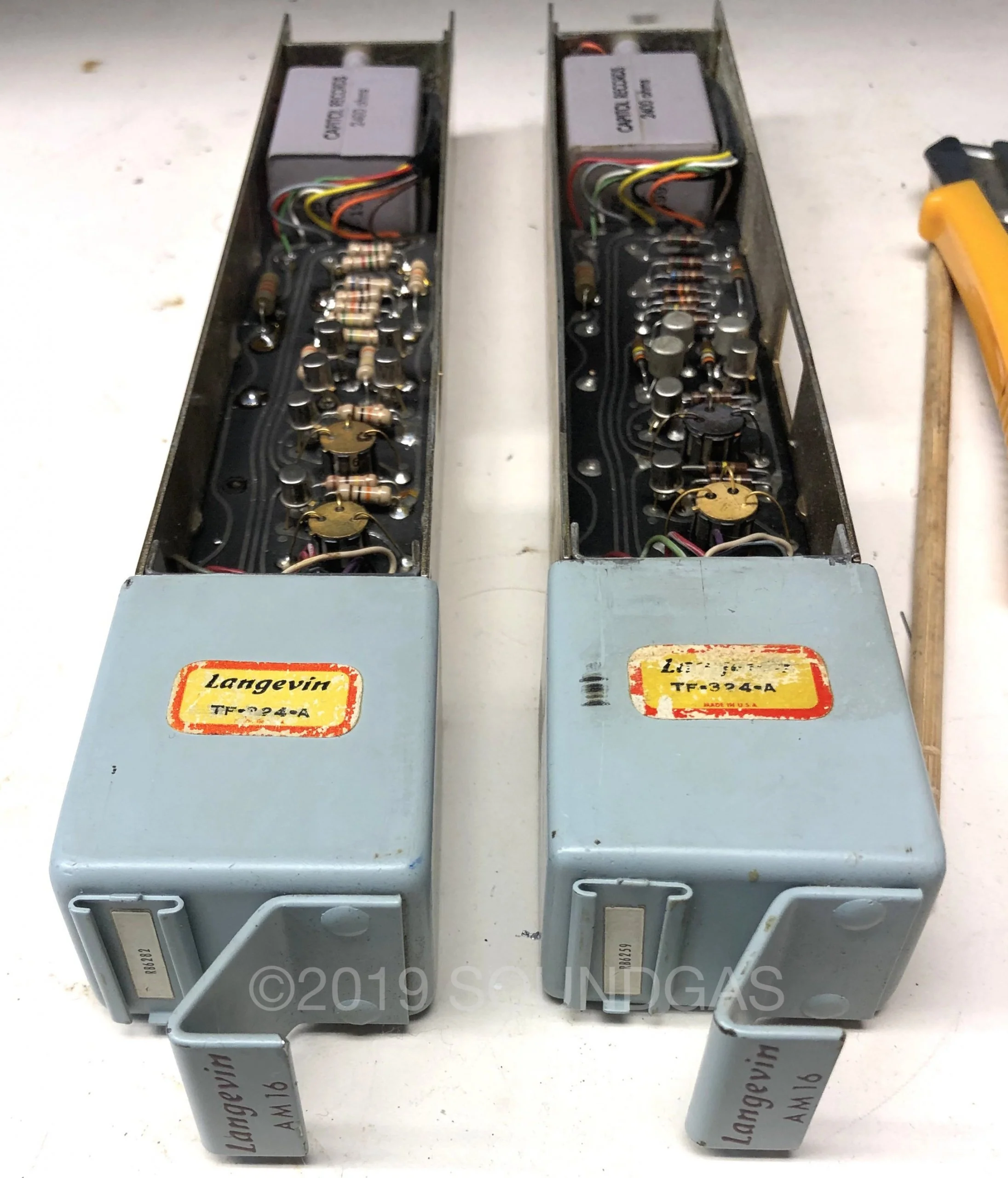 Langevin AM16 x 6 preamps in Marquette Audio Rack - Image 6