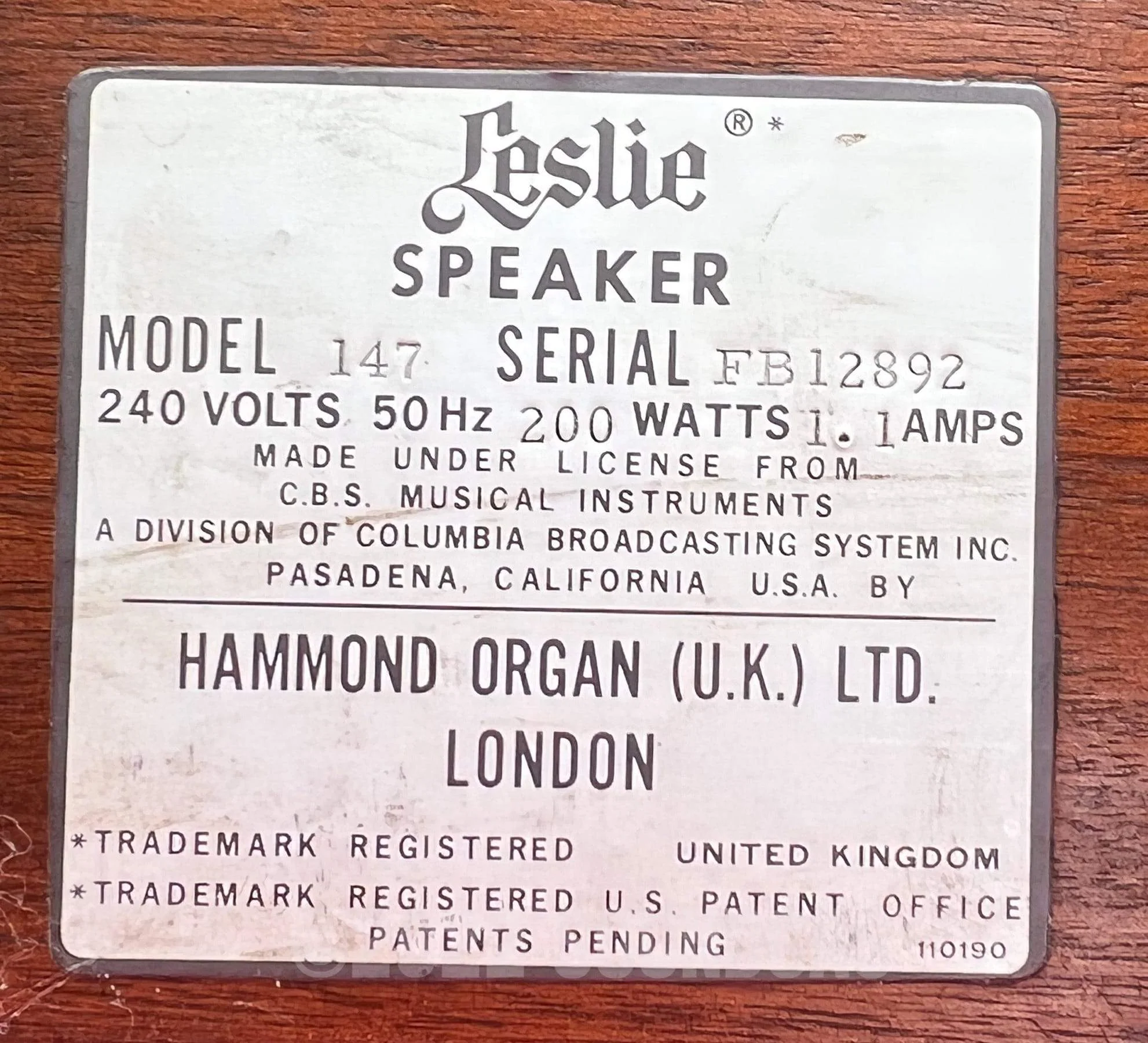 Leslie 147 Rotary Speaker - Image 16