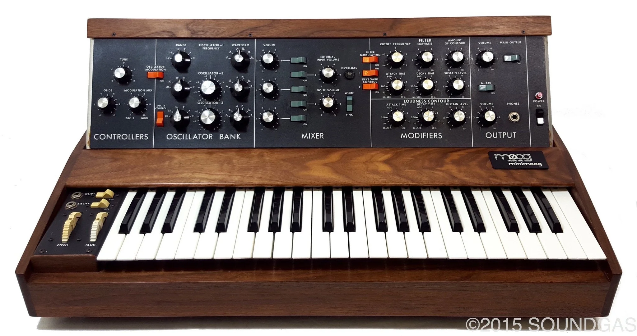 Moog Minimoog Model D (1975) w/ OptoKey Midi - Image 26