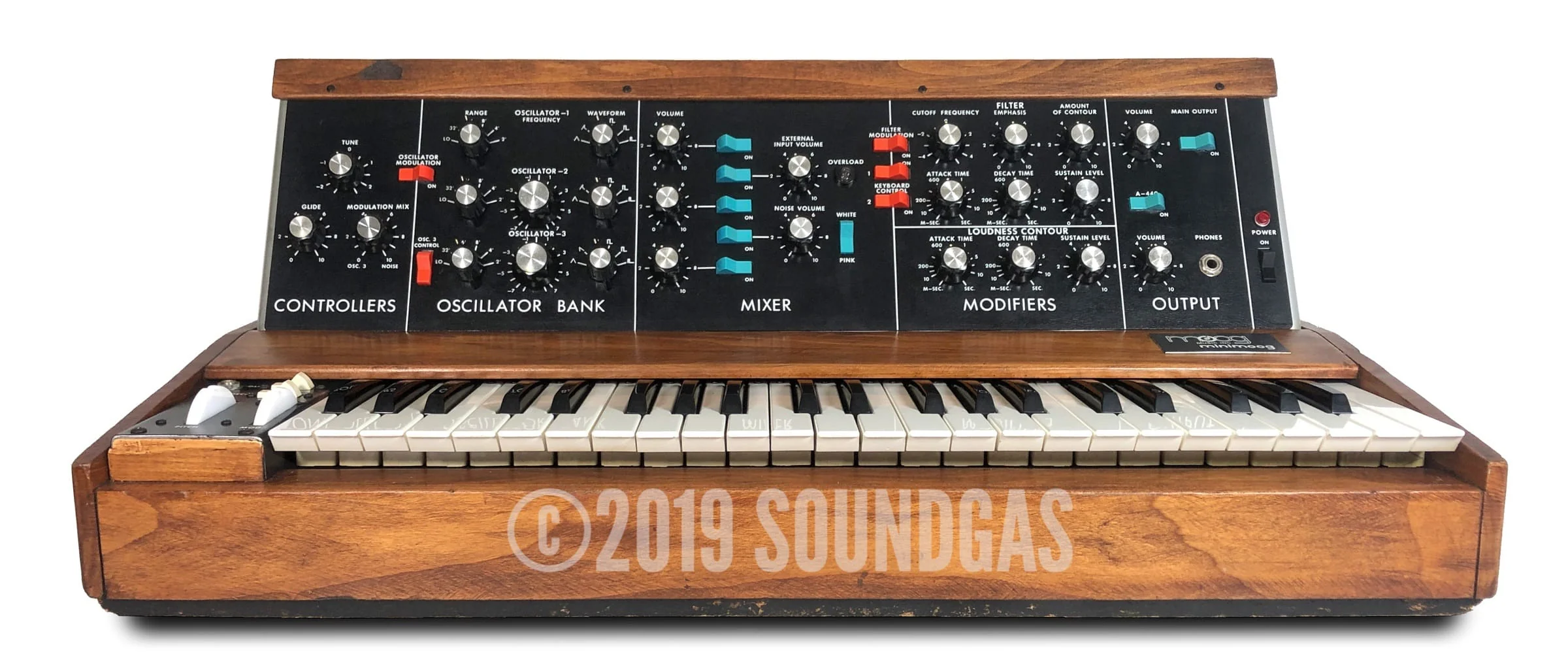 Moog 1974 Minimoog Model D + Kenton MIDI - Image 2