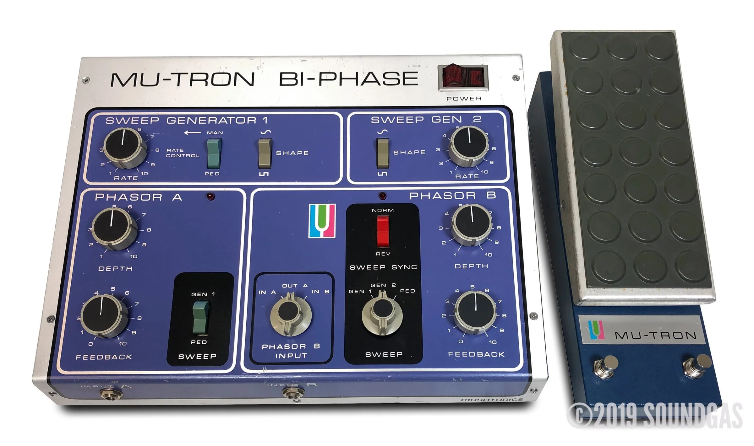 Musitronics Mu-Tron Bi-Phase &amp; C-100 Opti-Pot Pedal - Image 11