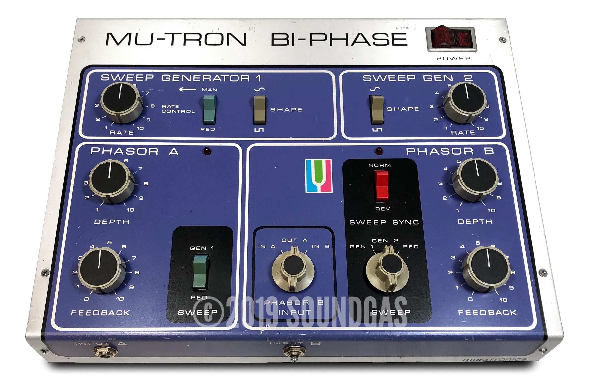 Musitronics Mu-Tron Bi-Phase &amp; C-100 Opti-Pot Pedal - Image 2