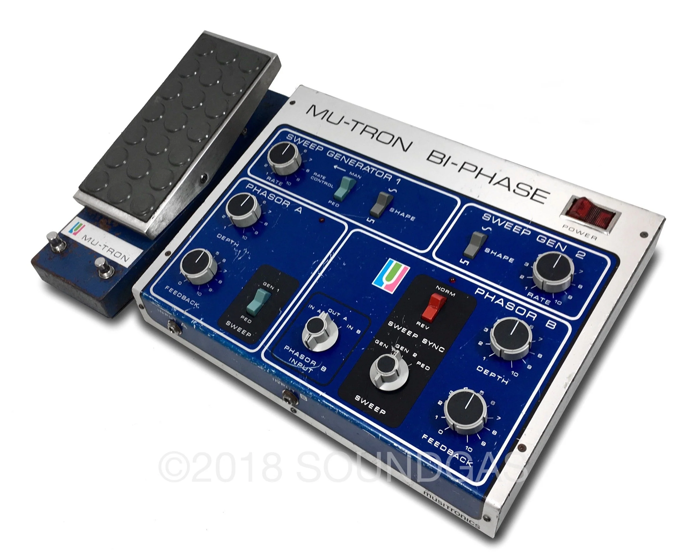 Musitronics Mu-Tron Bi-Phase with C-100 Opti-Pot Pedal - Image 2