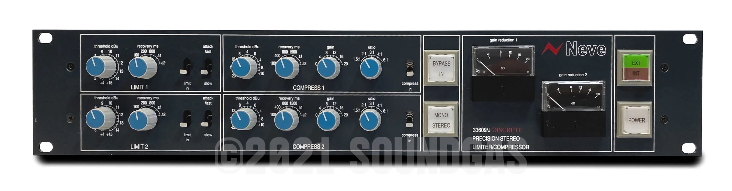 Neve 33609/J Discrete (J/D) Stereo Limiter/Compressor - Image 2