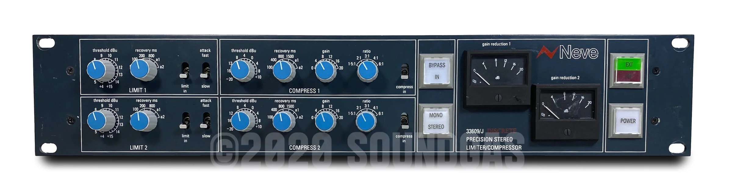 Neve 33609/J Discrete (J/D) Stereo Limiter/Compressor - Image 2