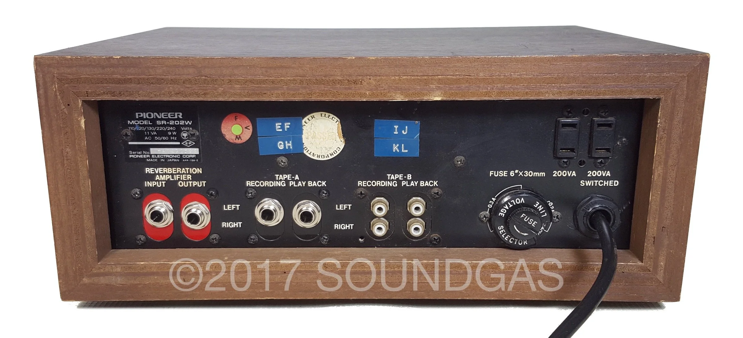 Pioneer SR-202W - 240v 1/4" Jack Modded - Image 5