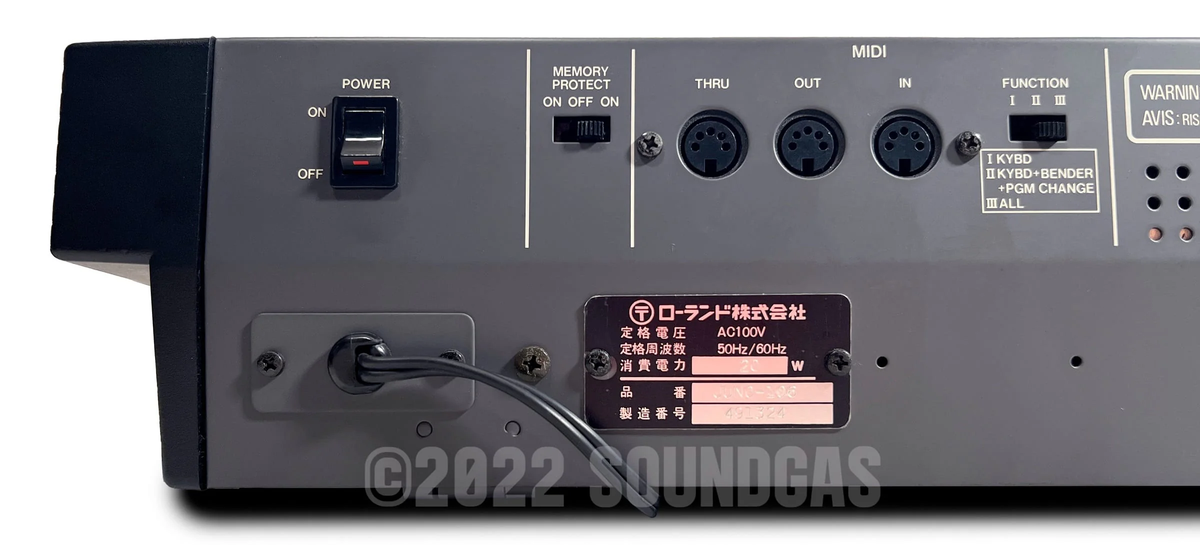 Roland Juno-106 - Near Mint - Image 13