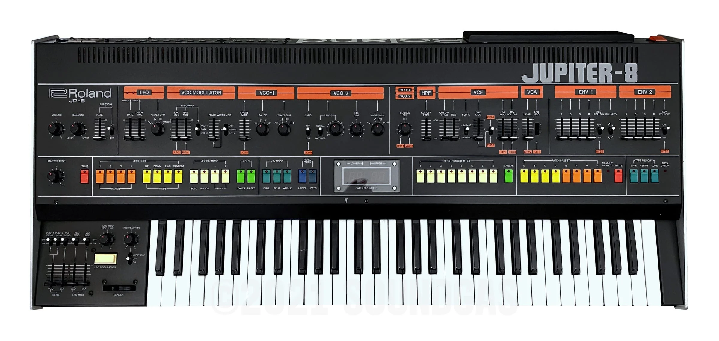 Roland Jupiter-8 with Encore Midi - Stunning Condition - Image 4