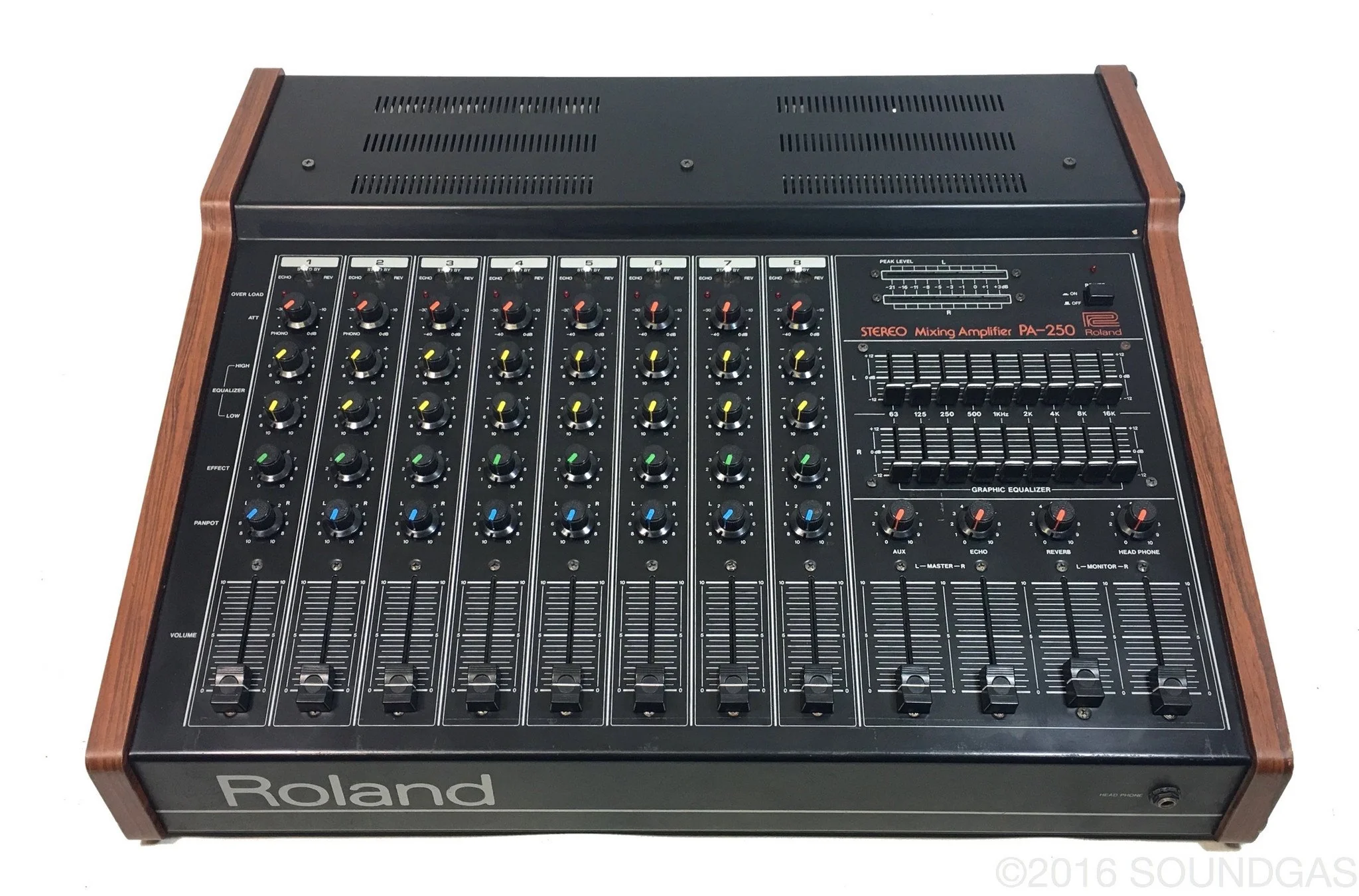 Roland PA-150 Stereo Mixer with Spring Reverb - Image 8